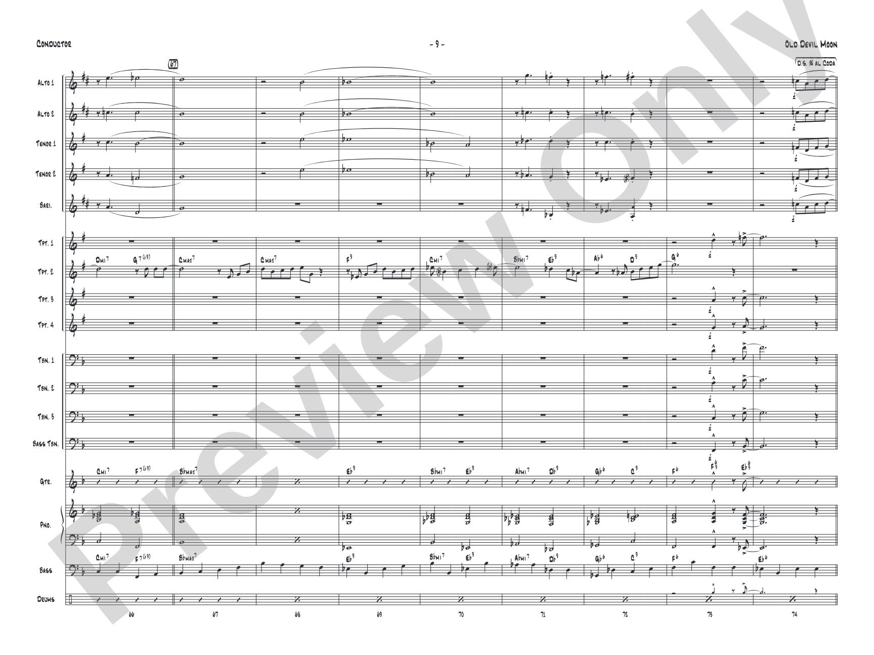 Old Devil Moon: Score
