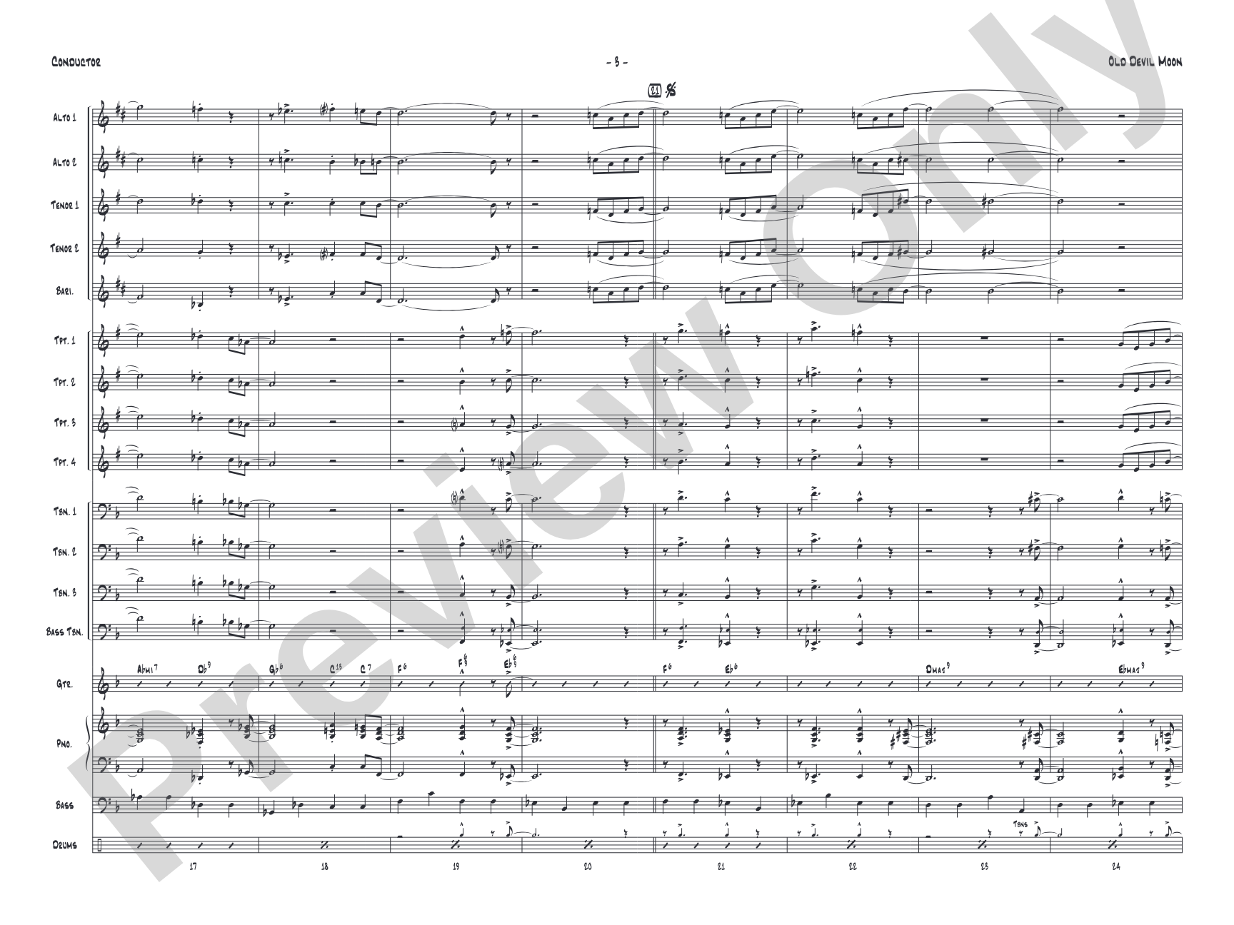 Old Devil Moon: Score