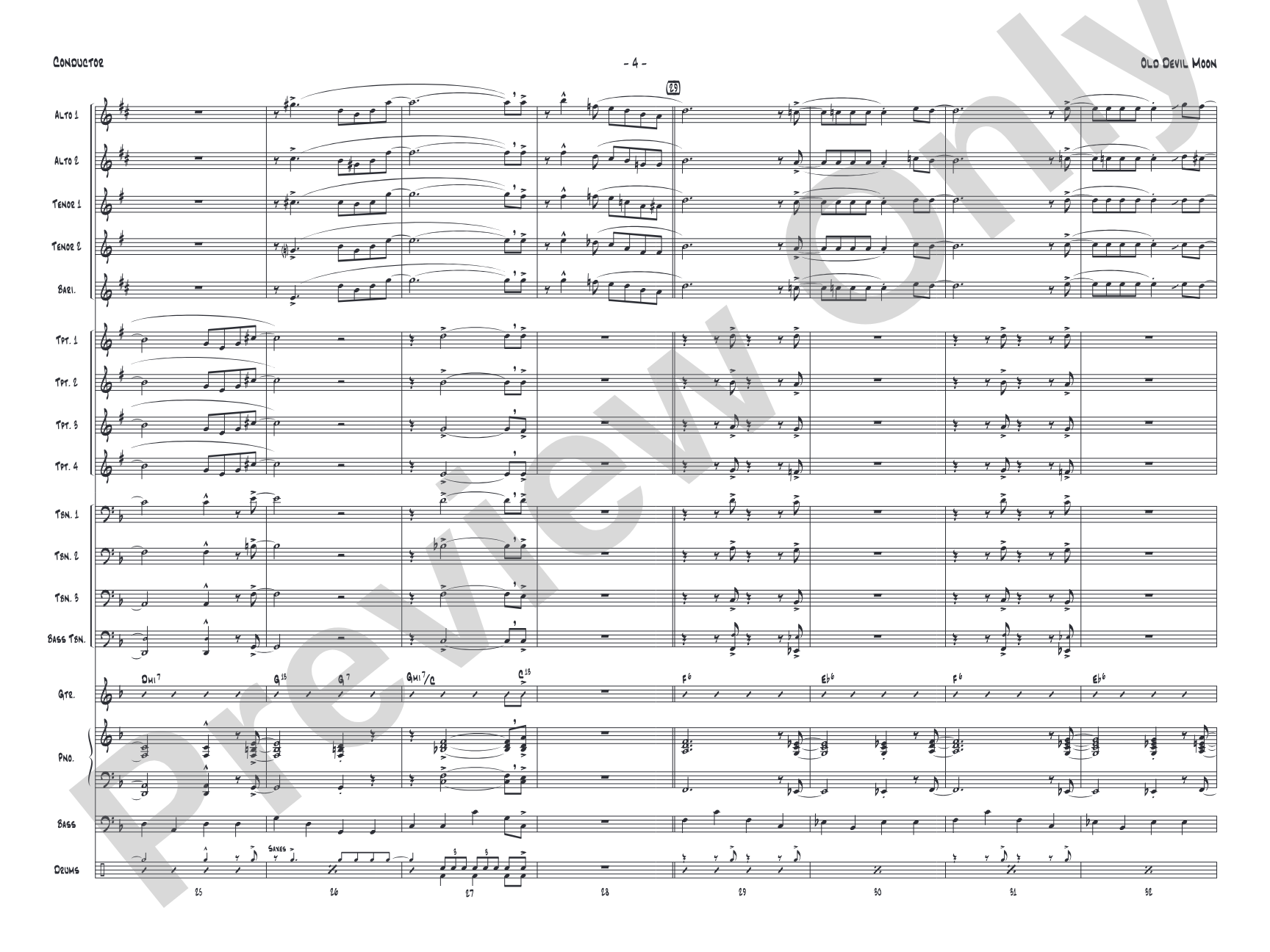 Old Devil Moon: Score