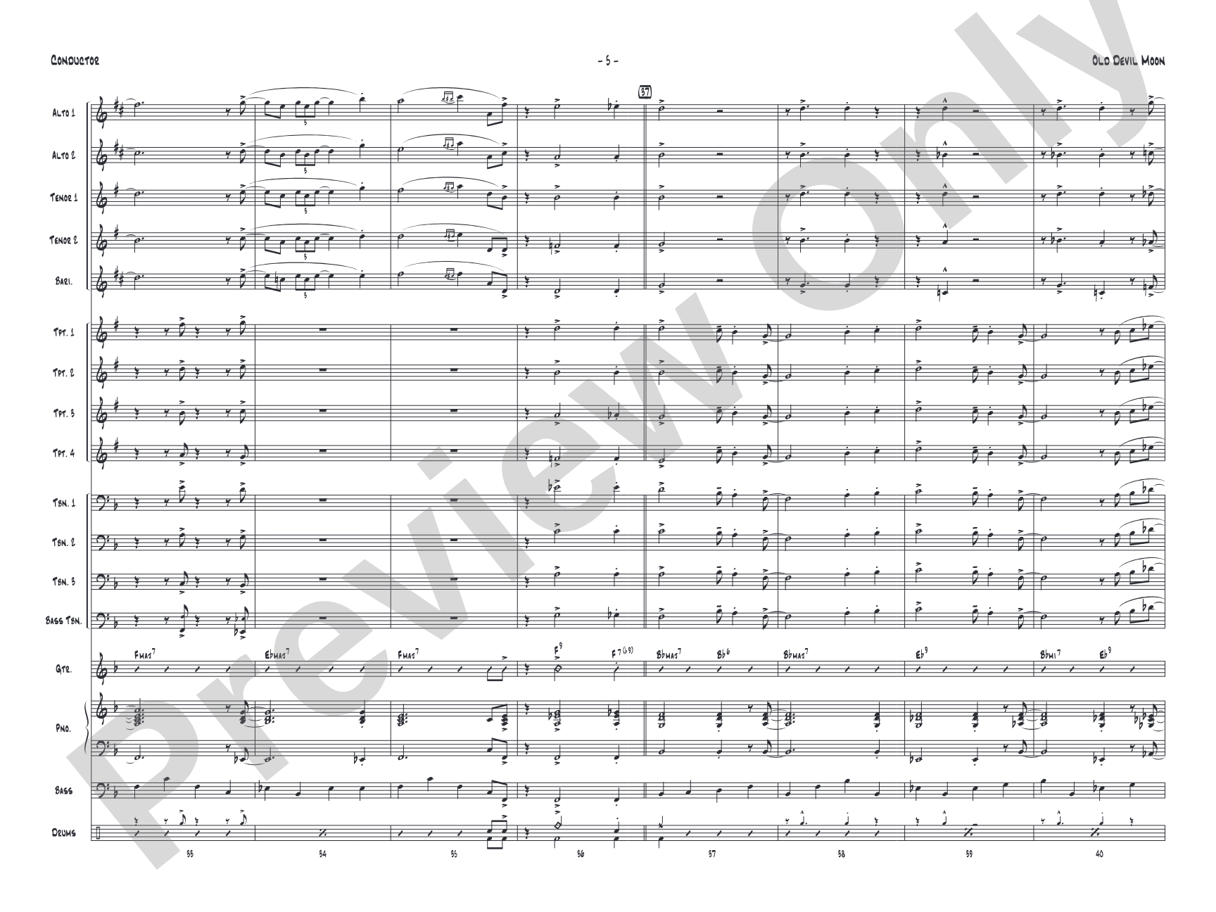 Old Devil Moon: Score