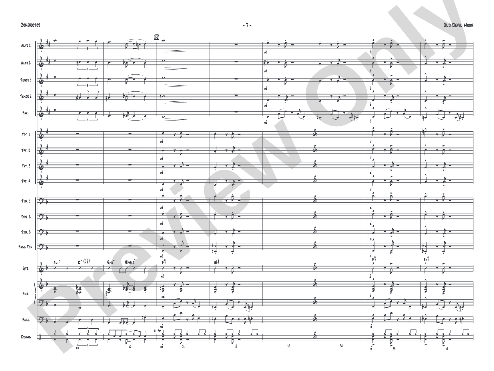Old Devil Moon: Score