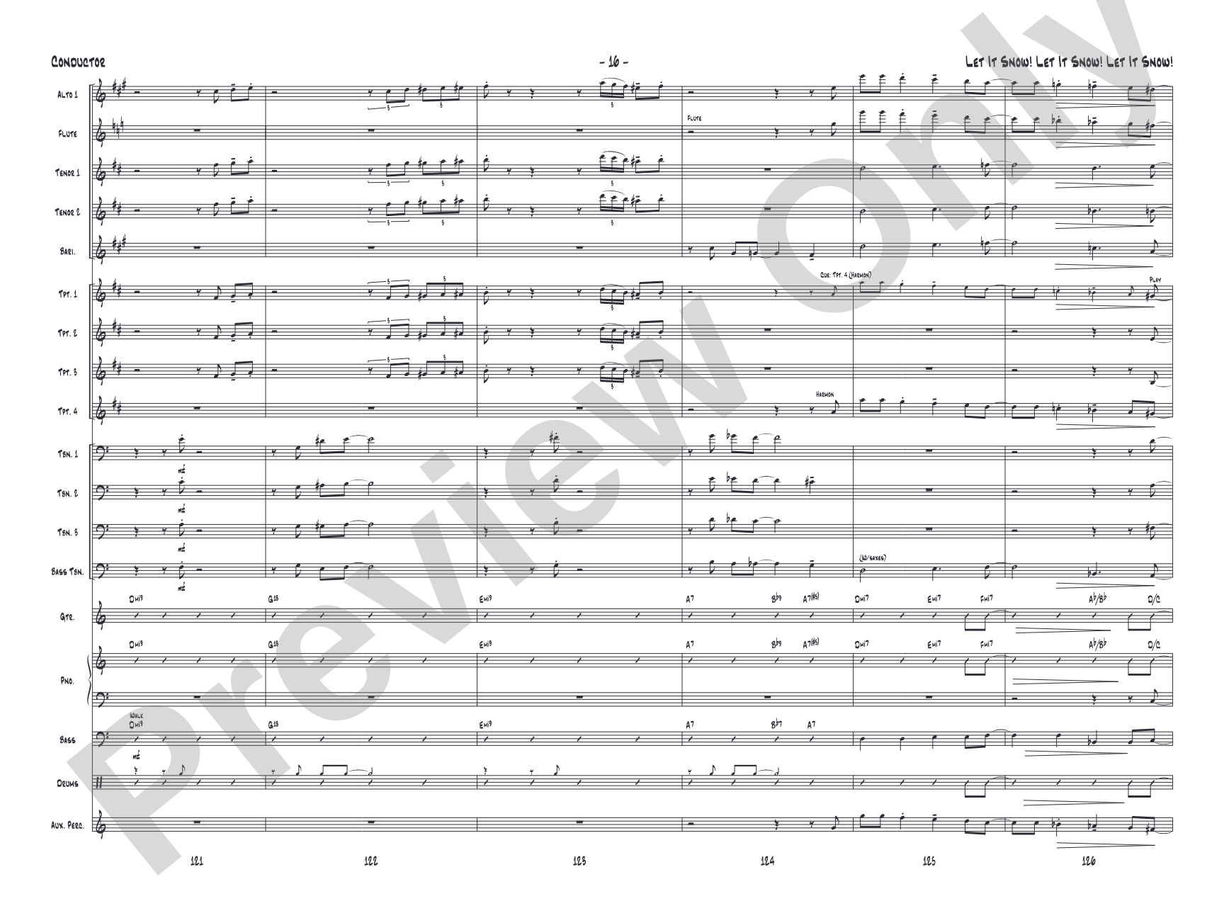 Let It Snow! Let It Snow! Let It Snow!: Jazz Ensemble Conductor Score & Parts