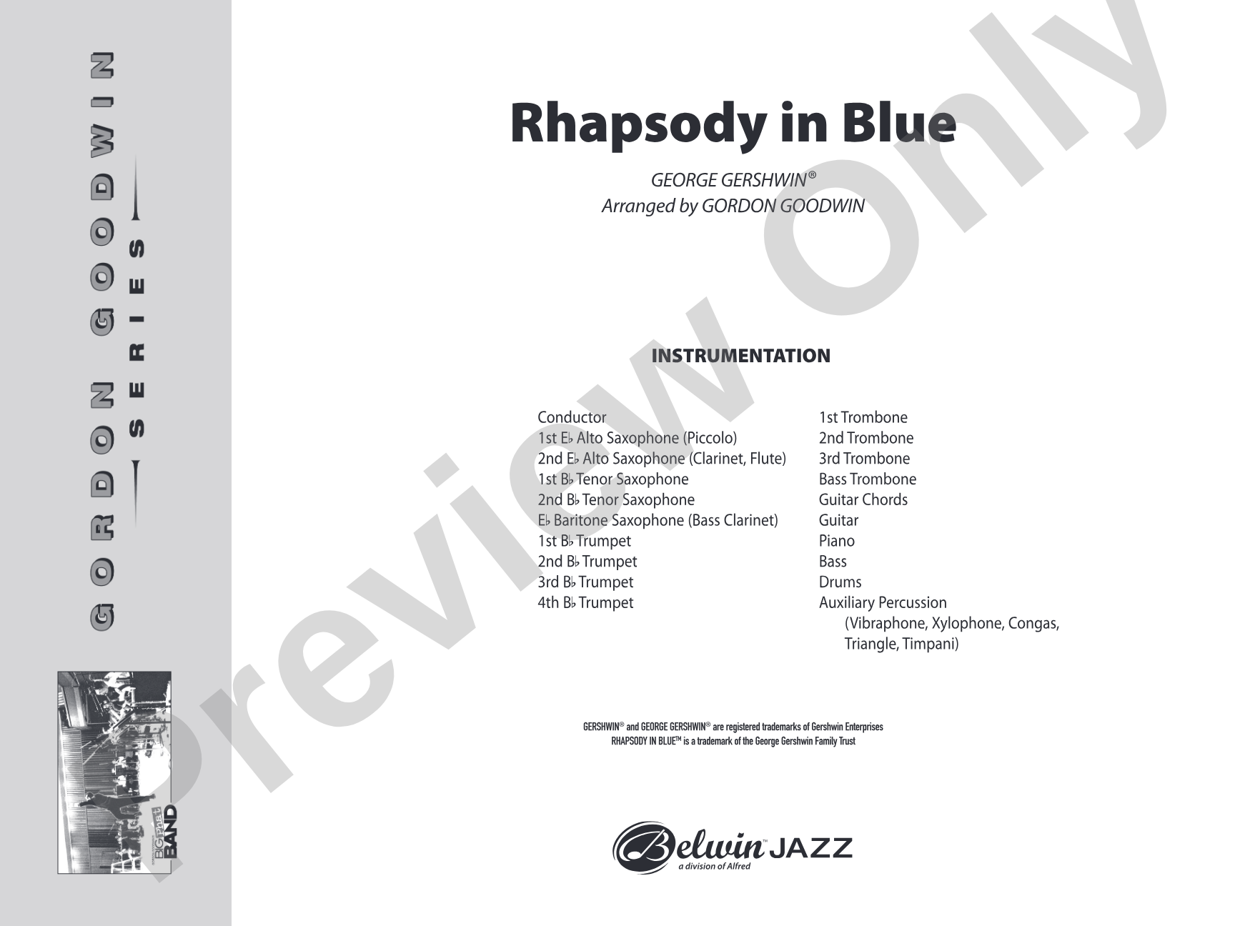 Rhapsody in Blue: Score