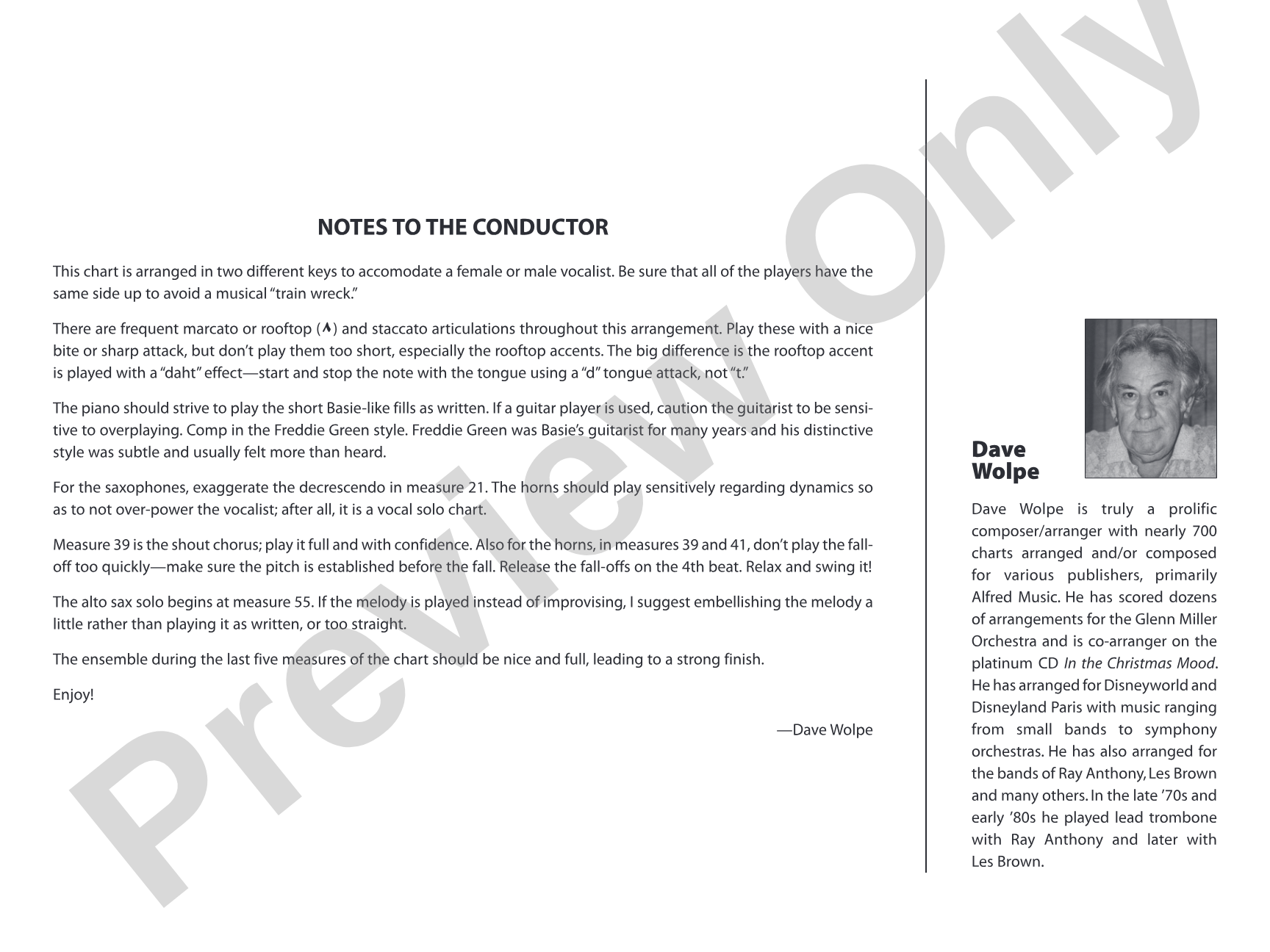 Just in Time: Vocal Solo with Jazz Ensemble Conductor Score & Parts
