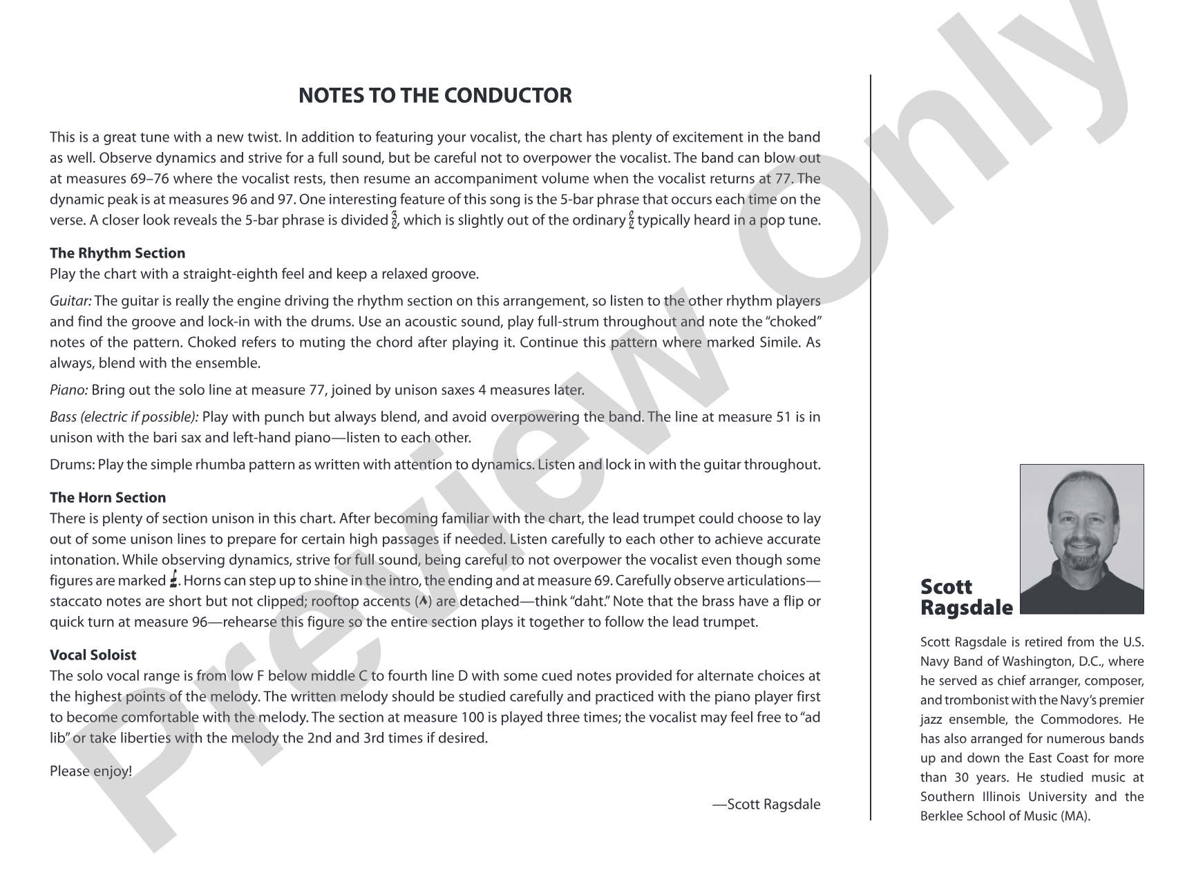 Save the Last Dance for Me: Vocal Solo with Jazz Ensemble Conductor Score & Parts