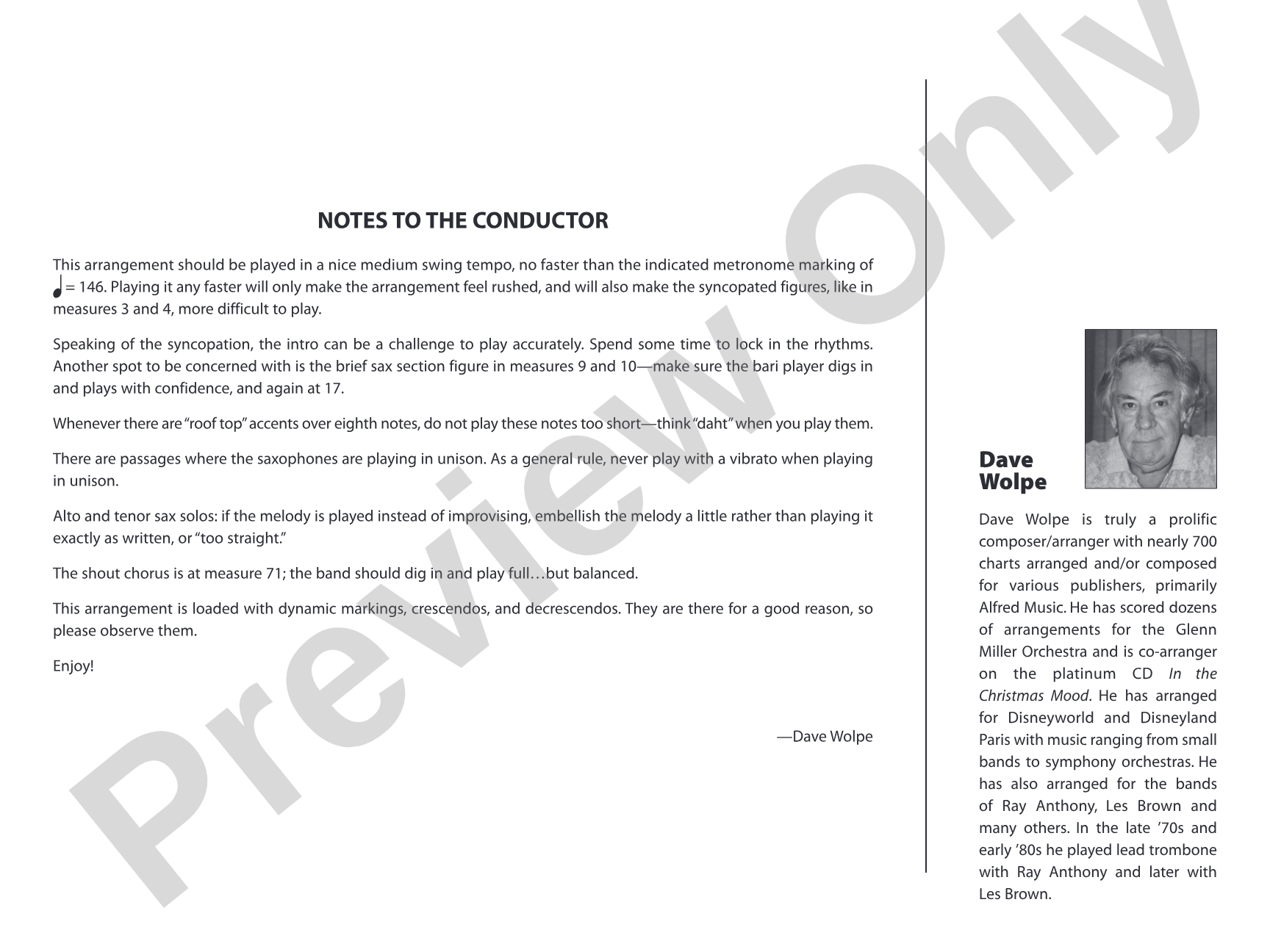 I Get a Kick Out of You: Jazz Ensemble Conductor Score & Parts
