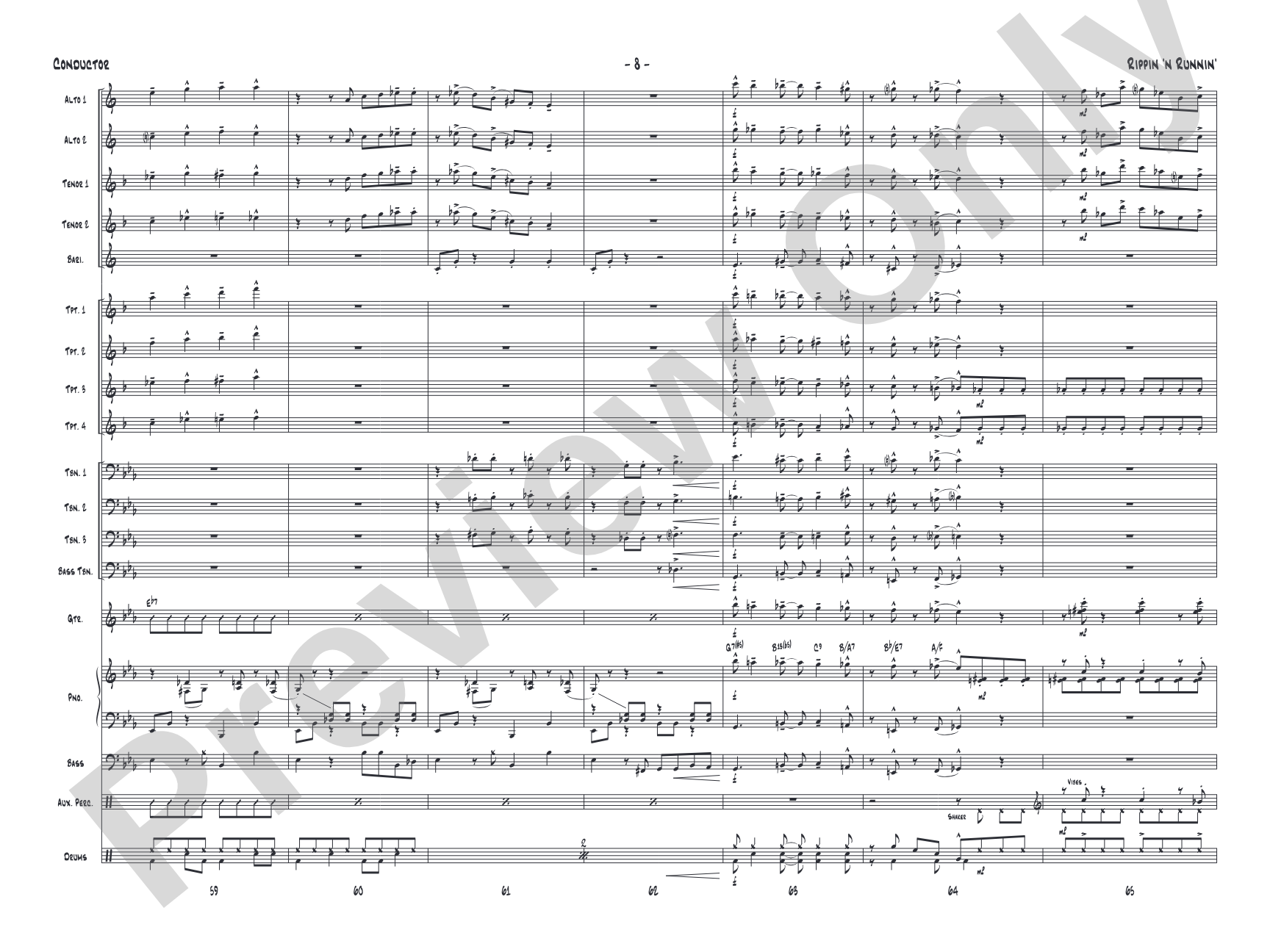 Rippin' 'n Runnin': Score