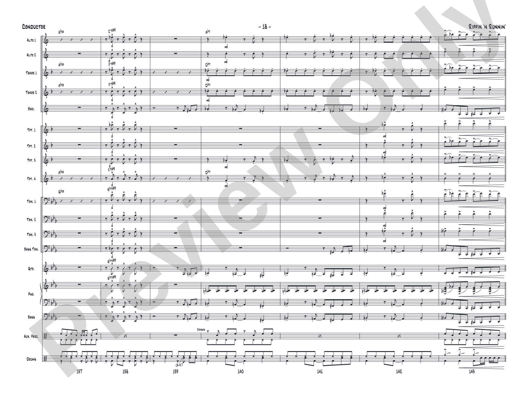 Rippin' 'n Runnin': Score