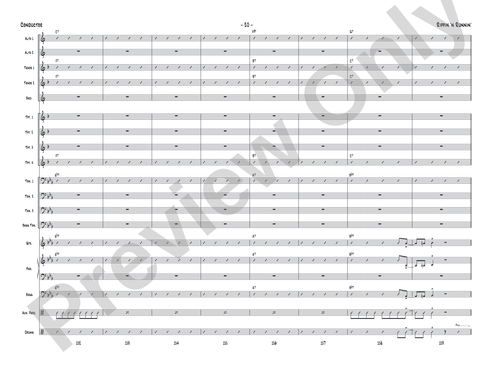 Rippin' 'n Runnin': Score