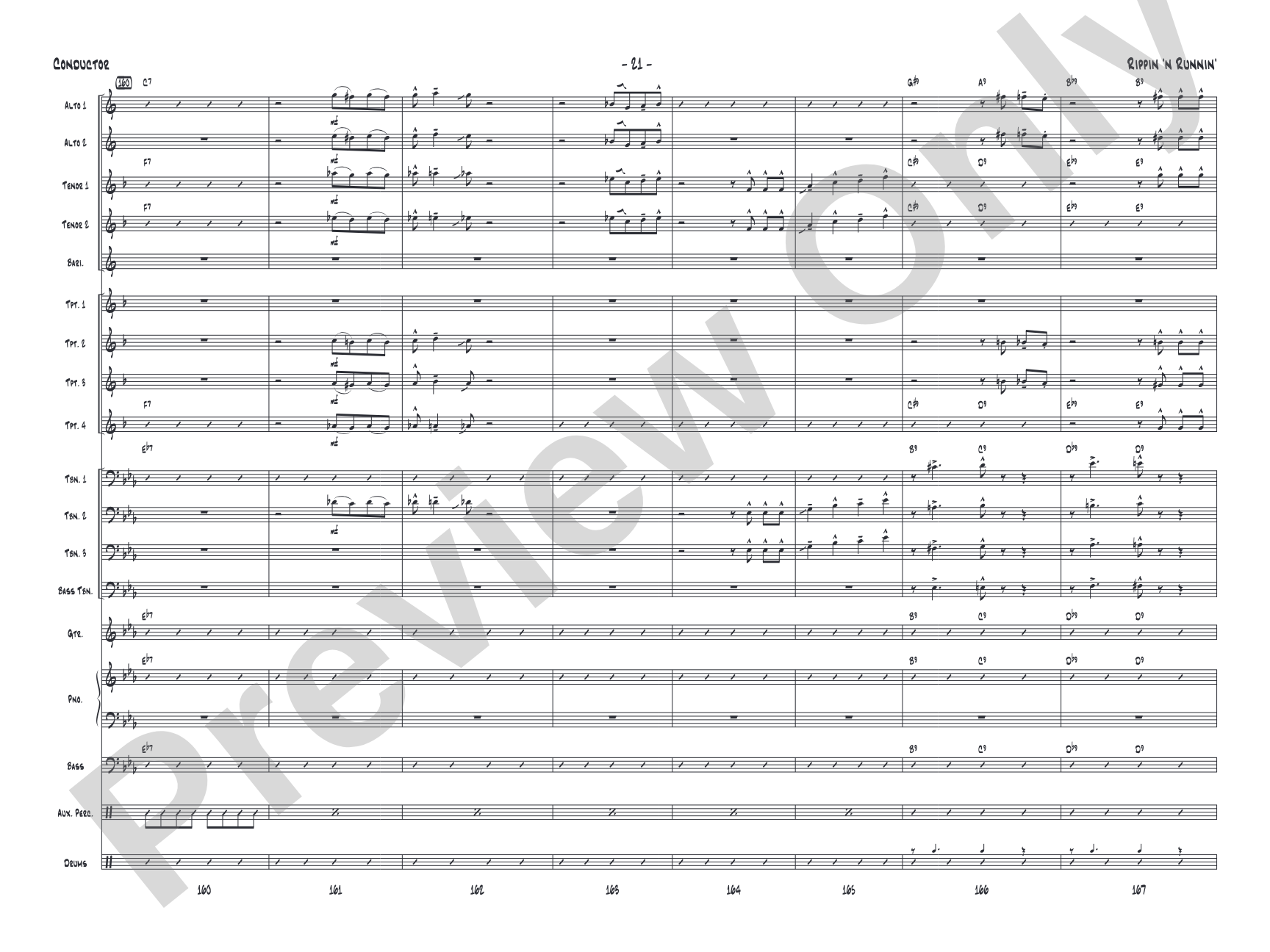 Rippin' 'n Runnin': Score