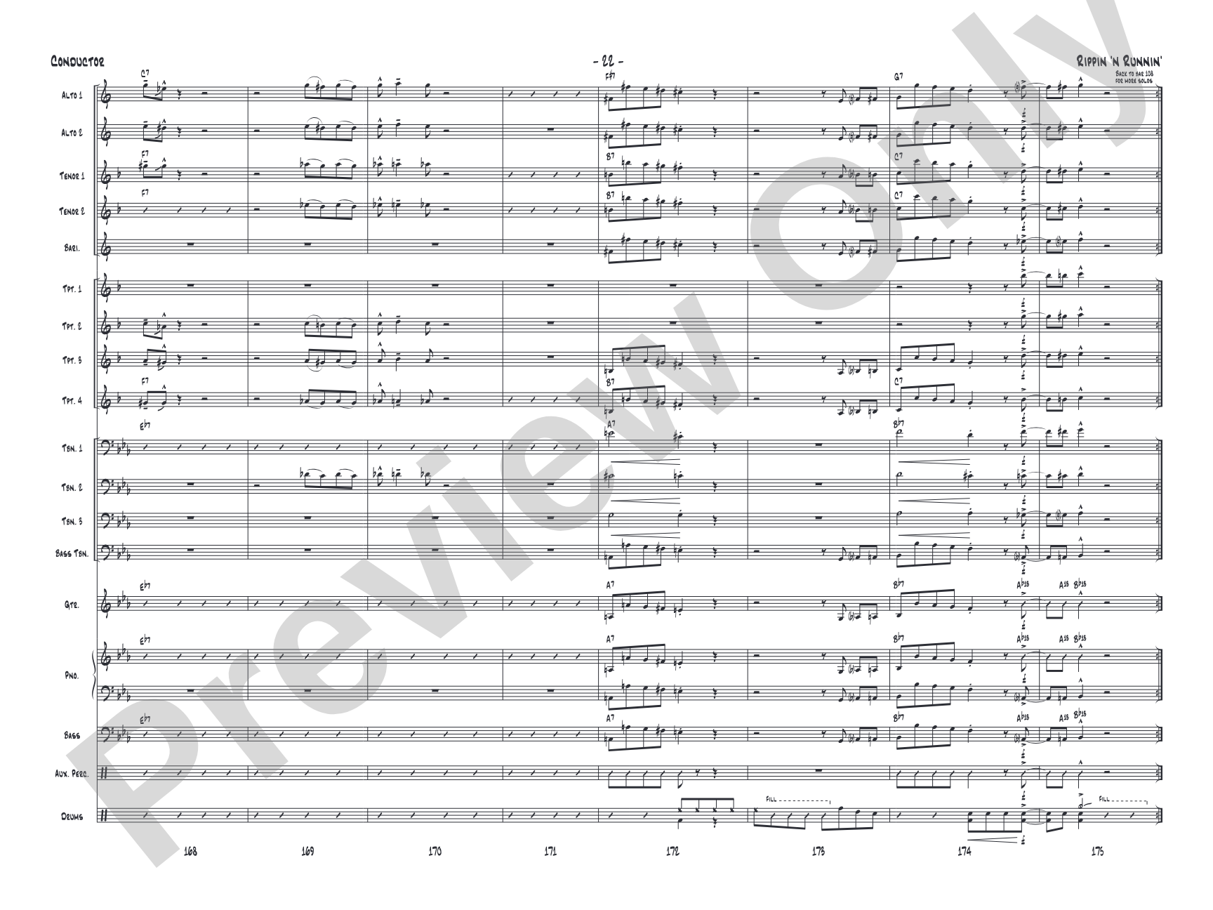 Rippin' 'n Runnin': Score