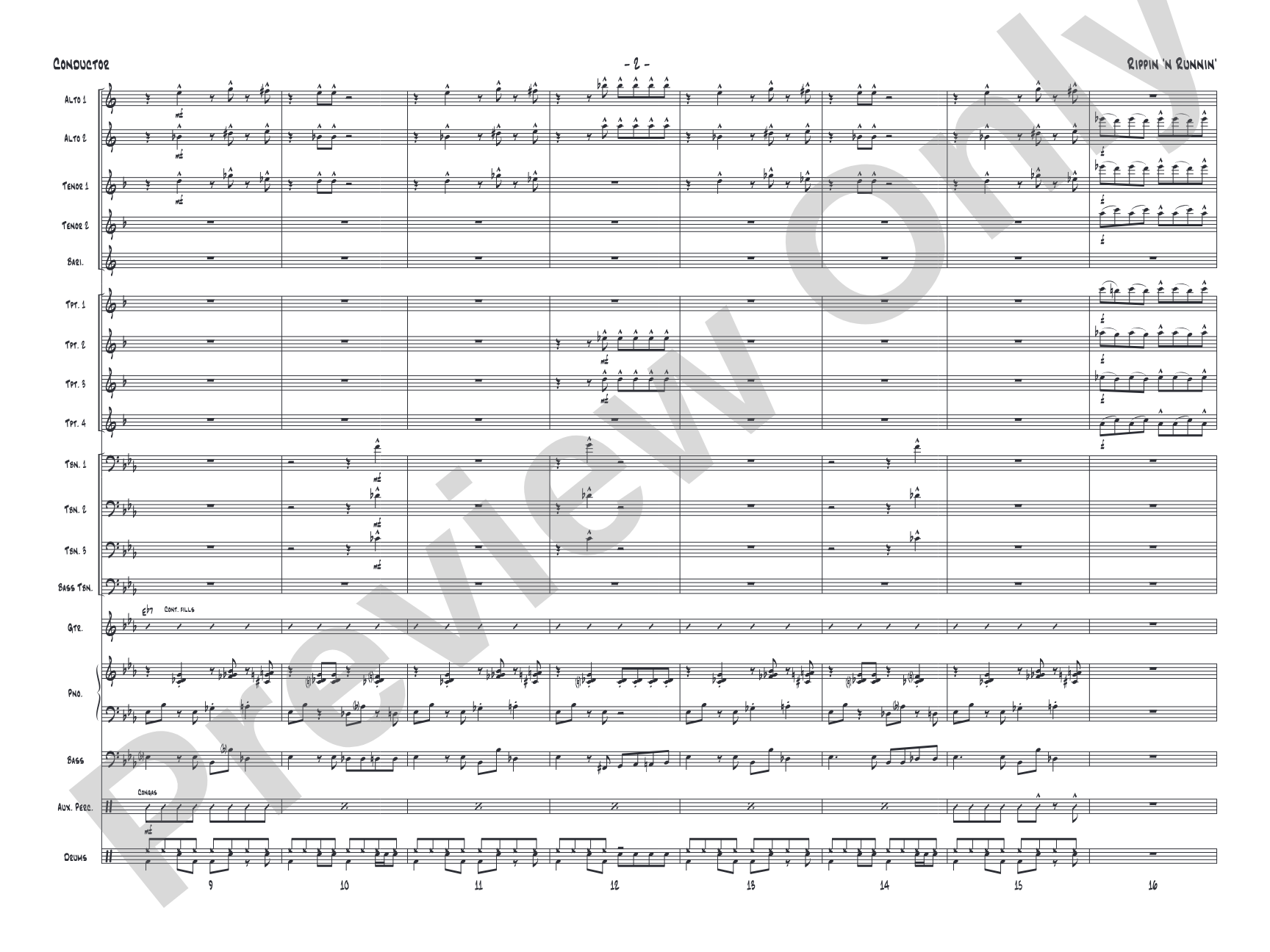 Rippin' 'n Runnin': Score