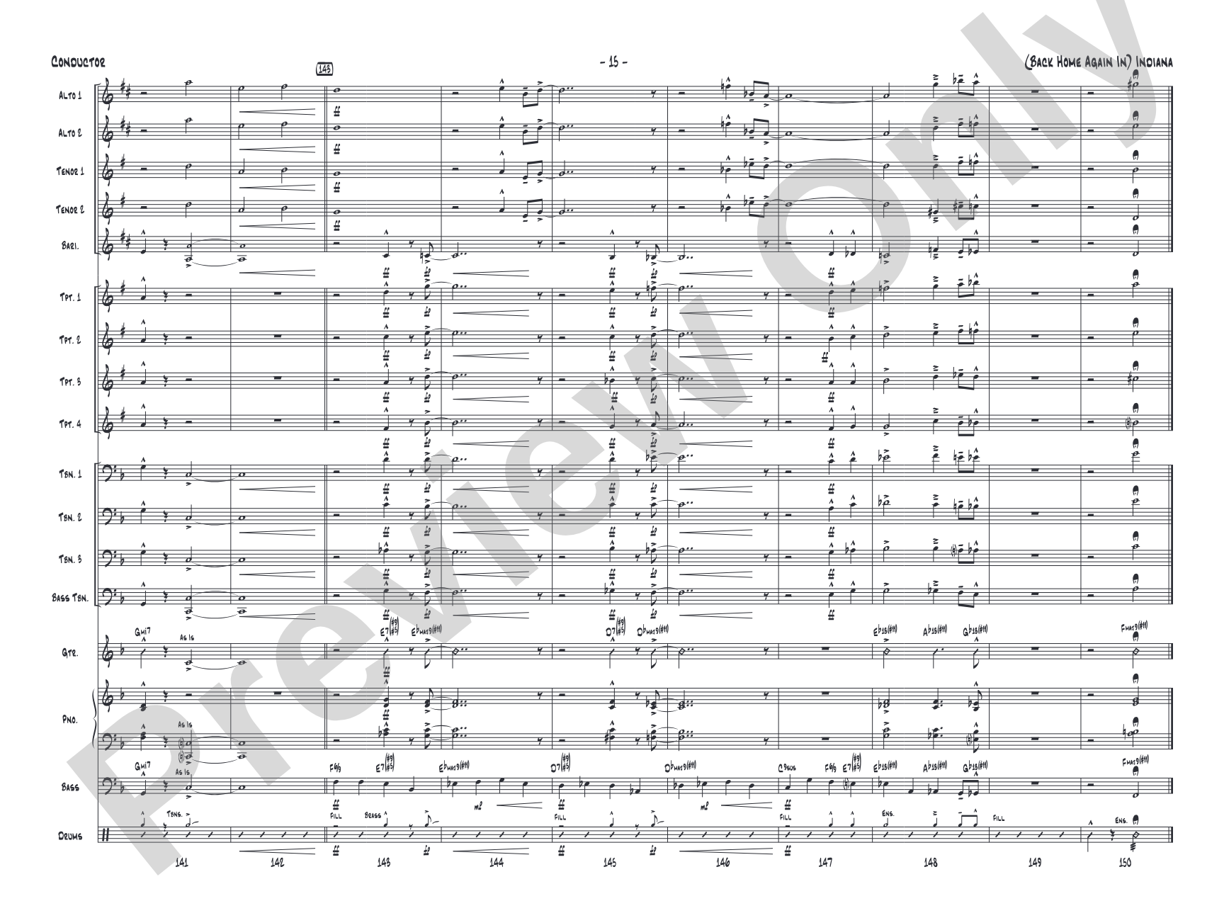 (Back Home Again In) Indiana: Score