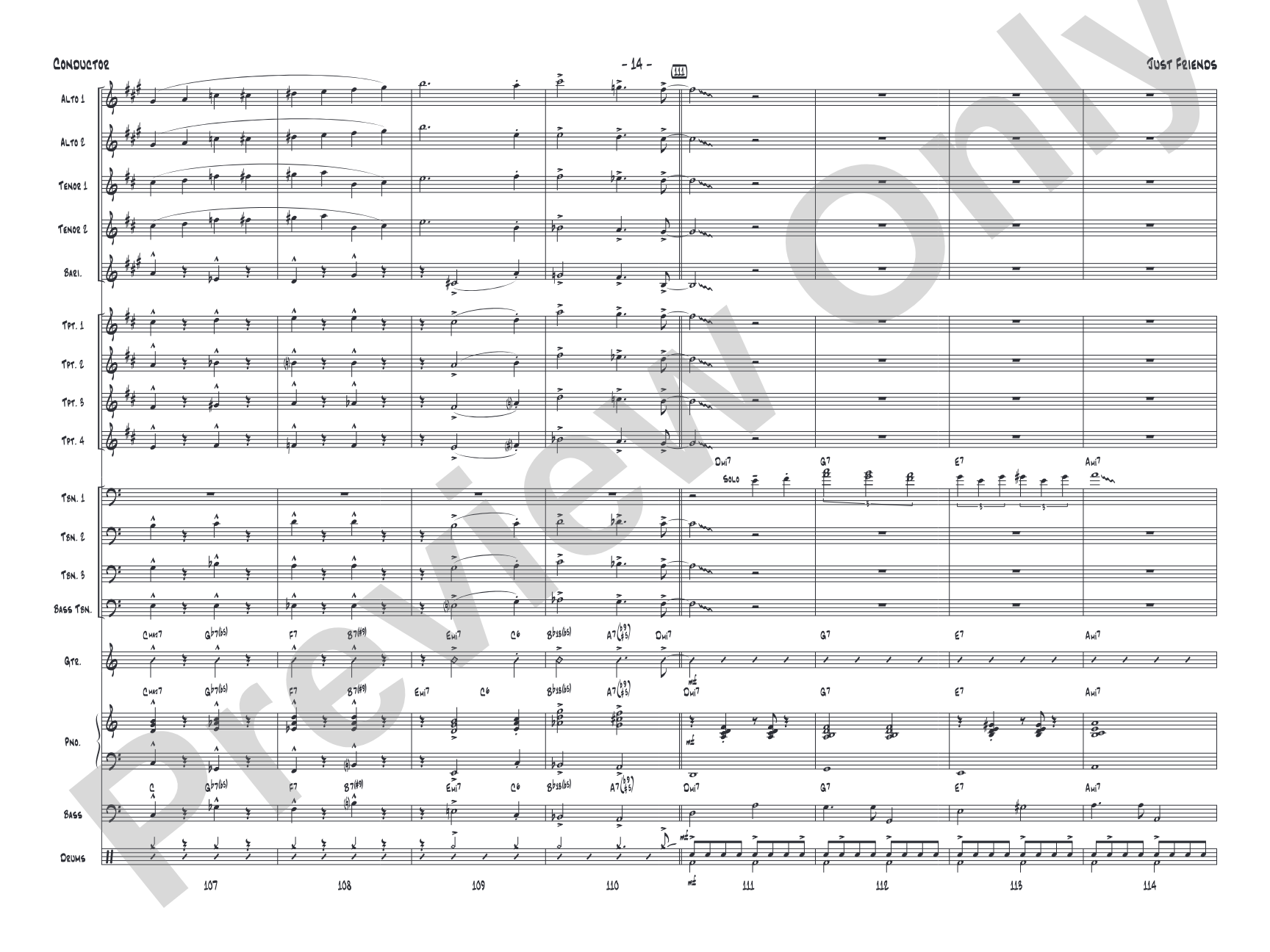 Just Friends: Jazz Ensemble Conductor Score & Parts