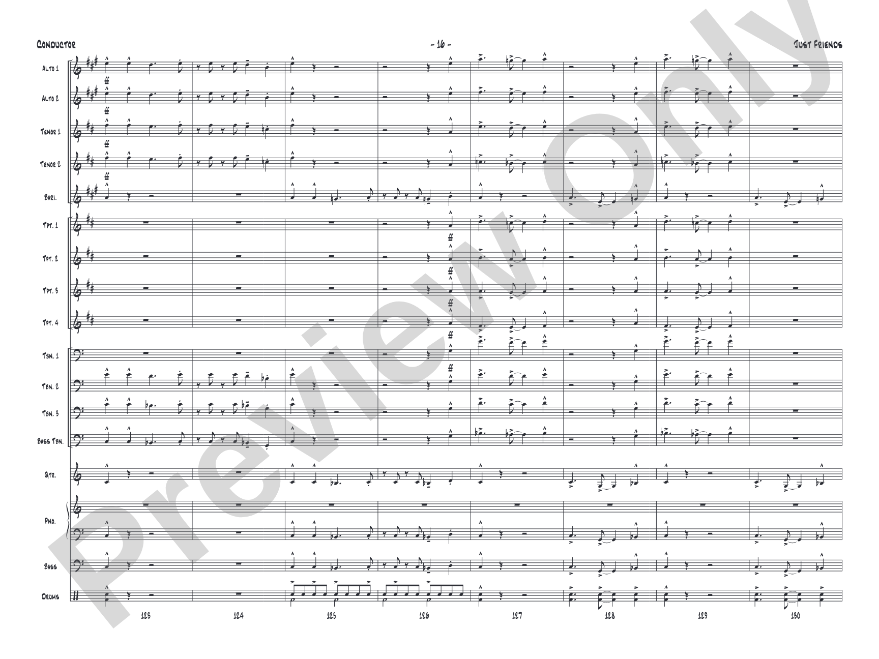 Just Friends: Jazz Ensemble Conductor Score & Parts