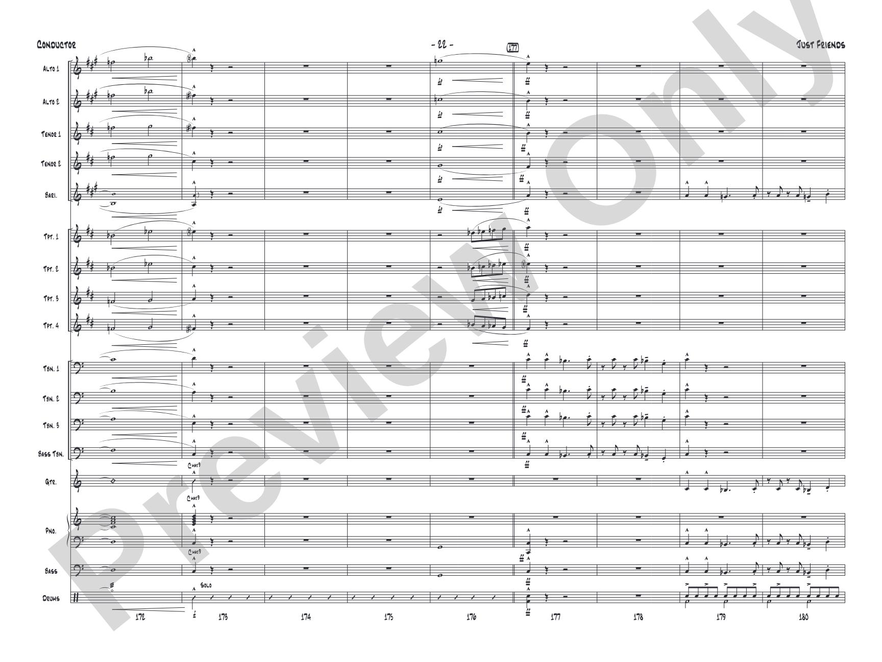 Just Friends: Jazz Ensemble Conductor Score & Parts
