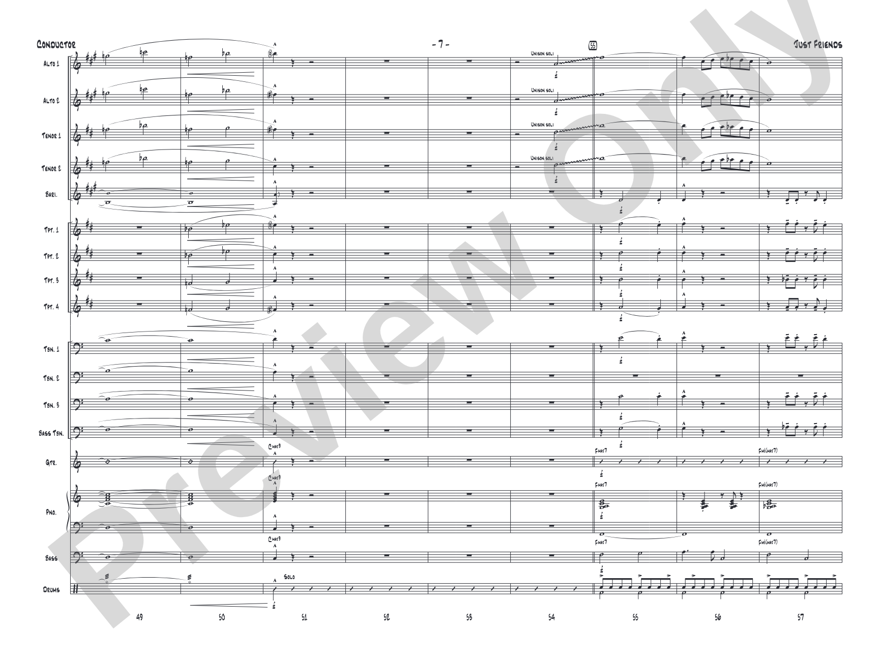 Just Friends: Jazz Ensemble Conductor Score & Parts