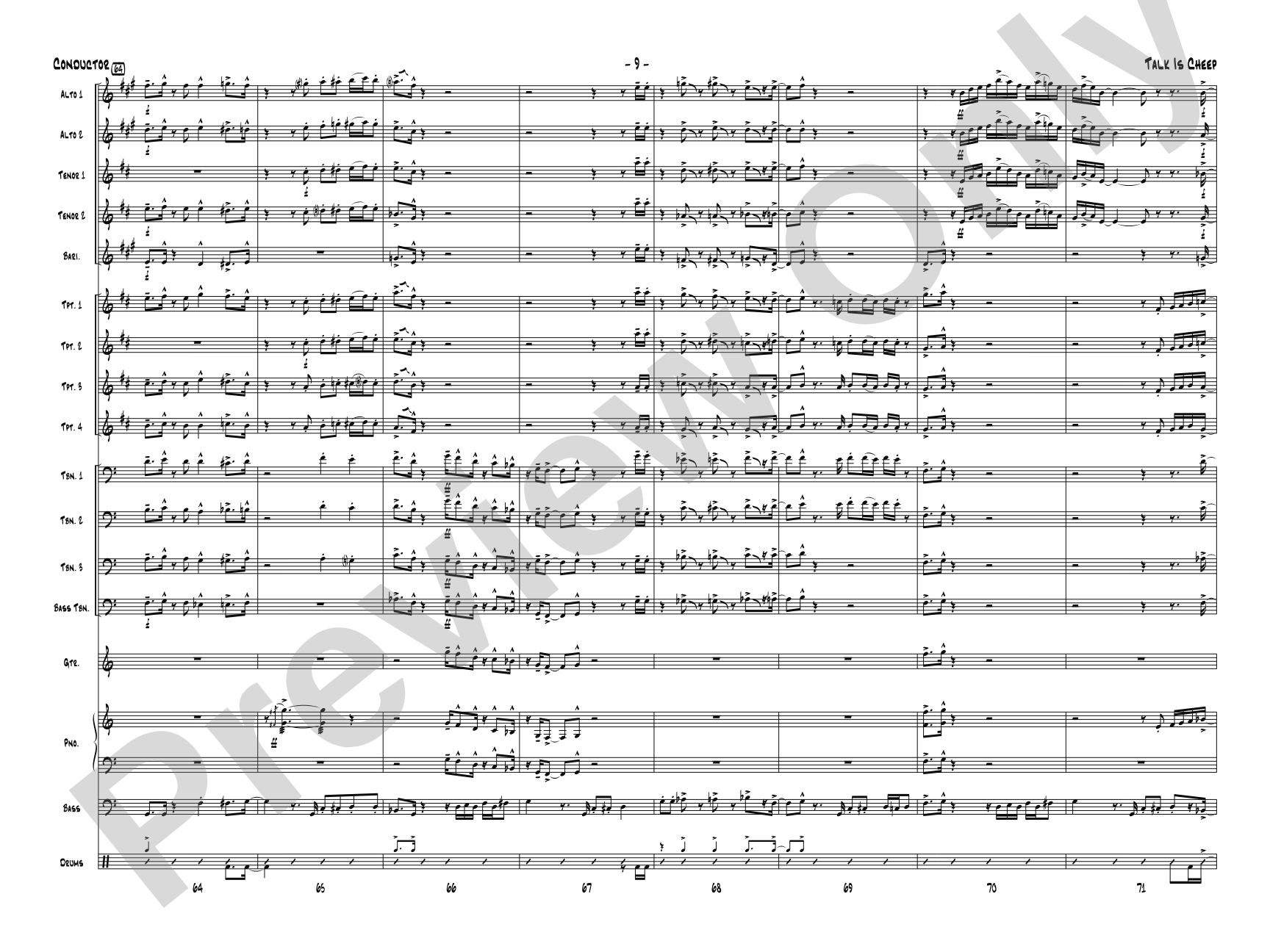 Talk Is Cheep: Score