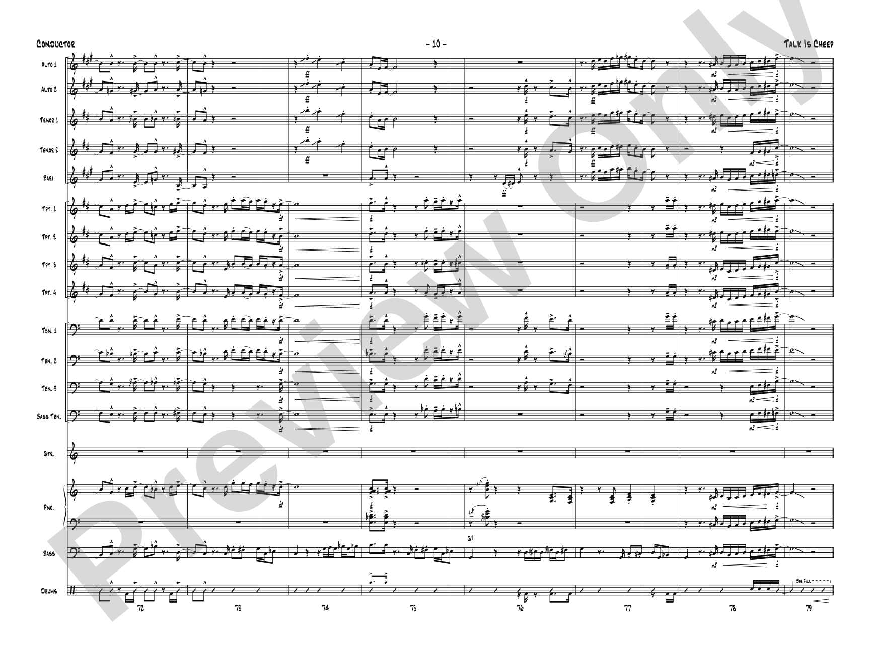 Talk Is Cheep: Score