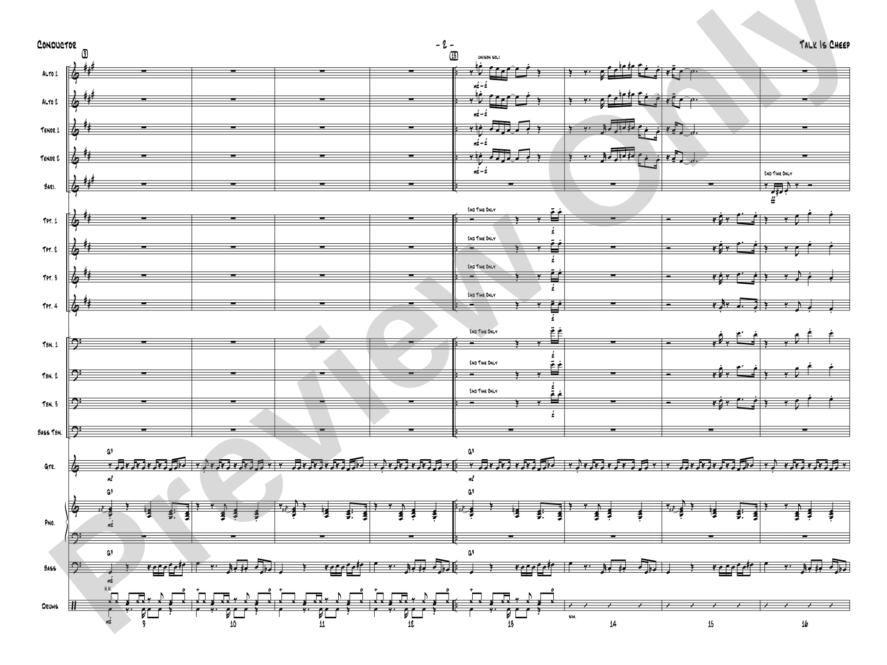 Talk Is Cheep: Score