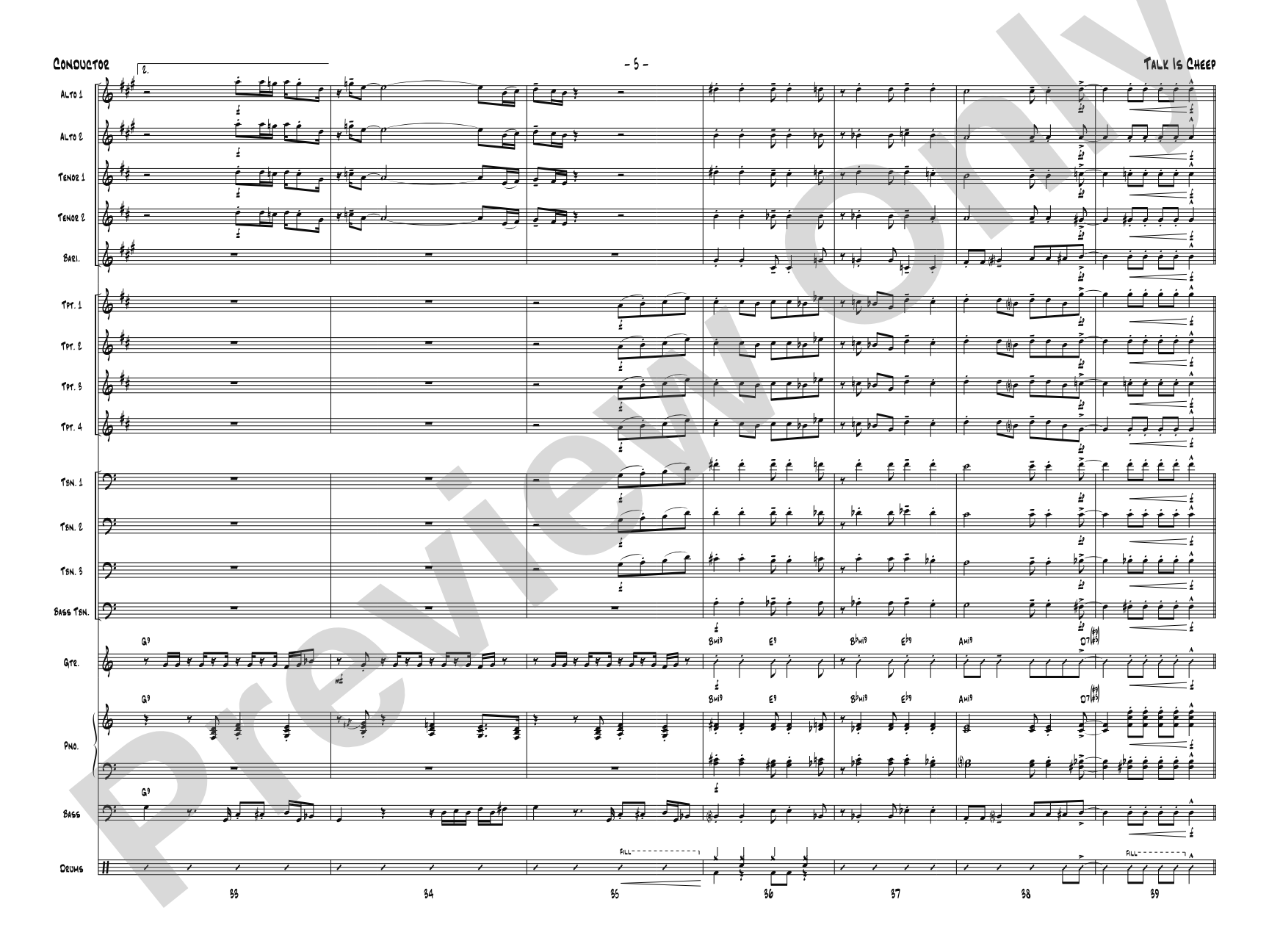 Talk Is Cheep: Score