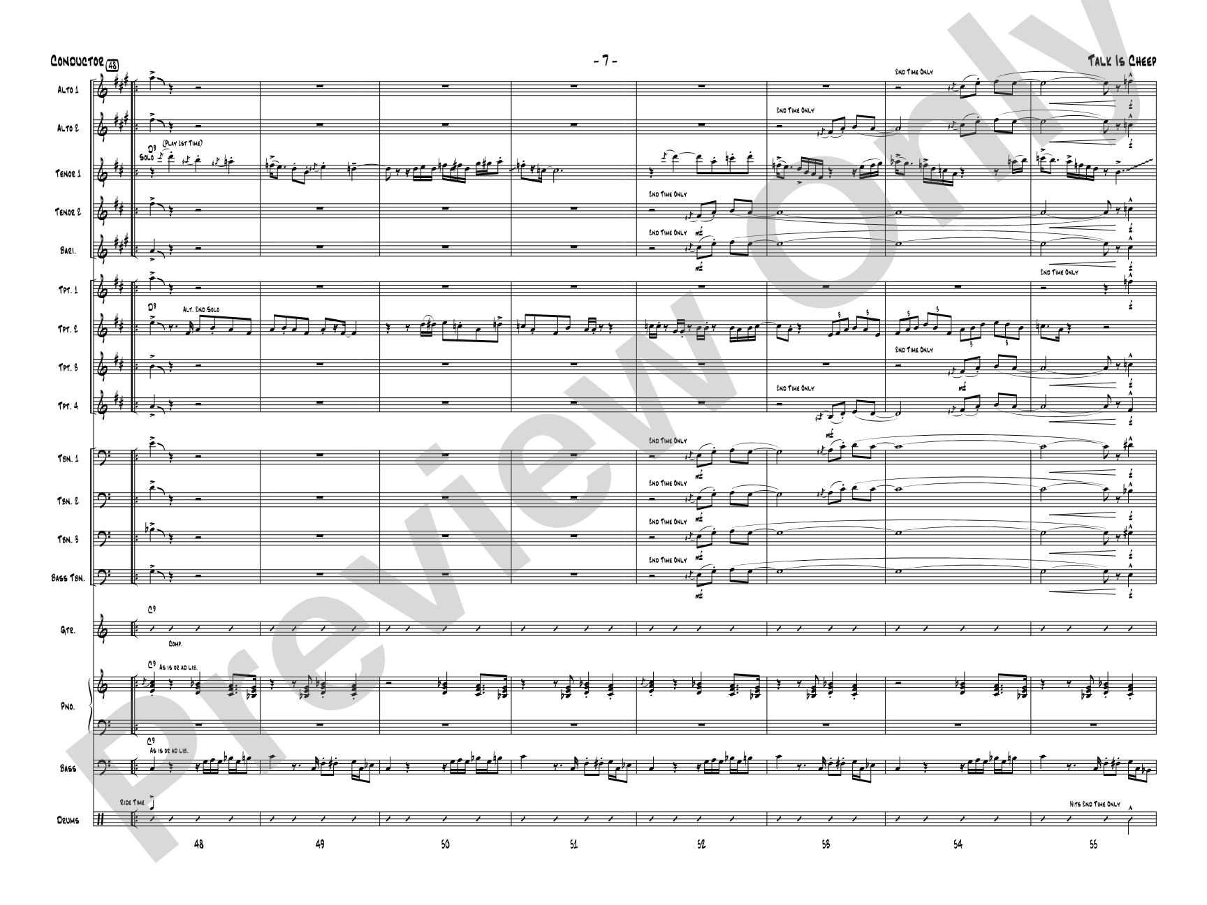 Talk Is Cheep: Score