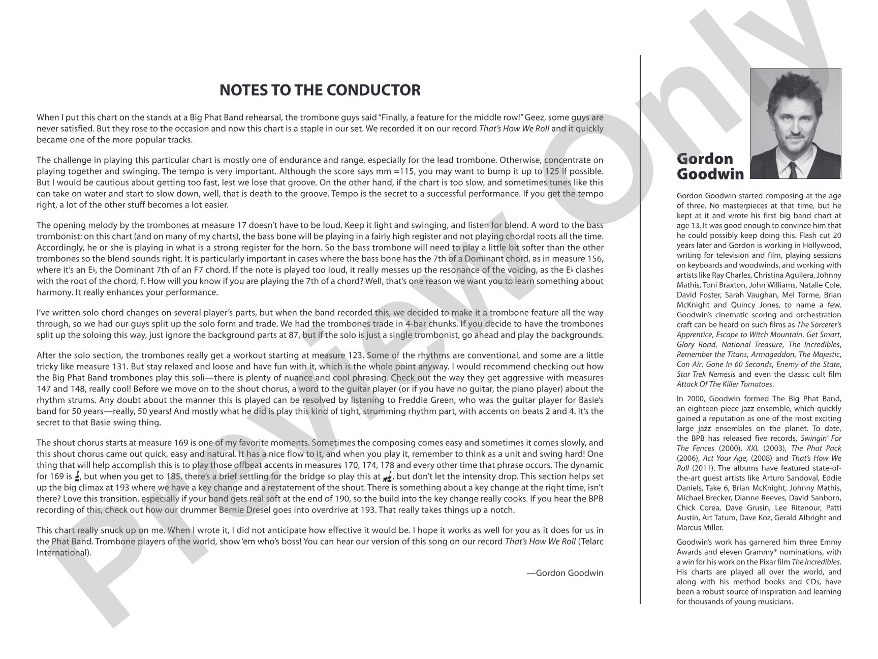 It's Not Polite to Point: Jazz Ensemble Conductor Score & Parts