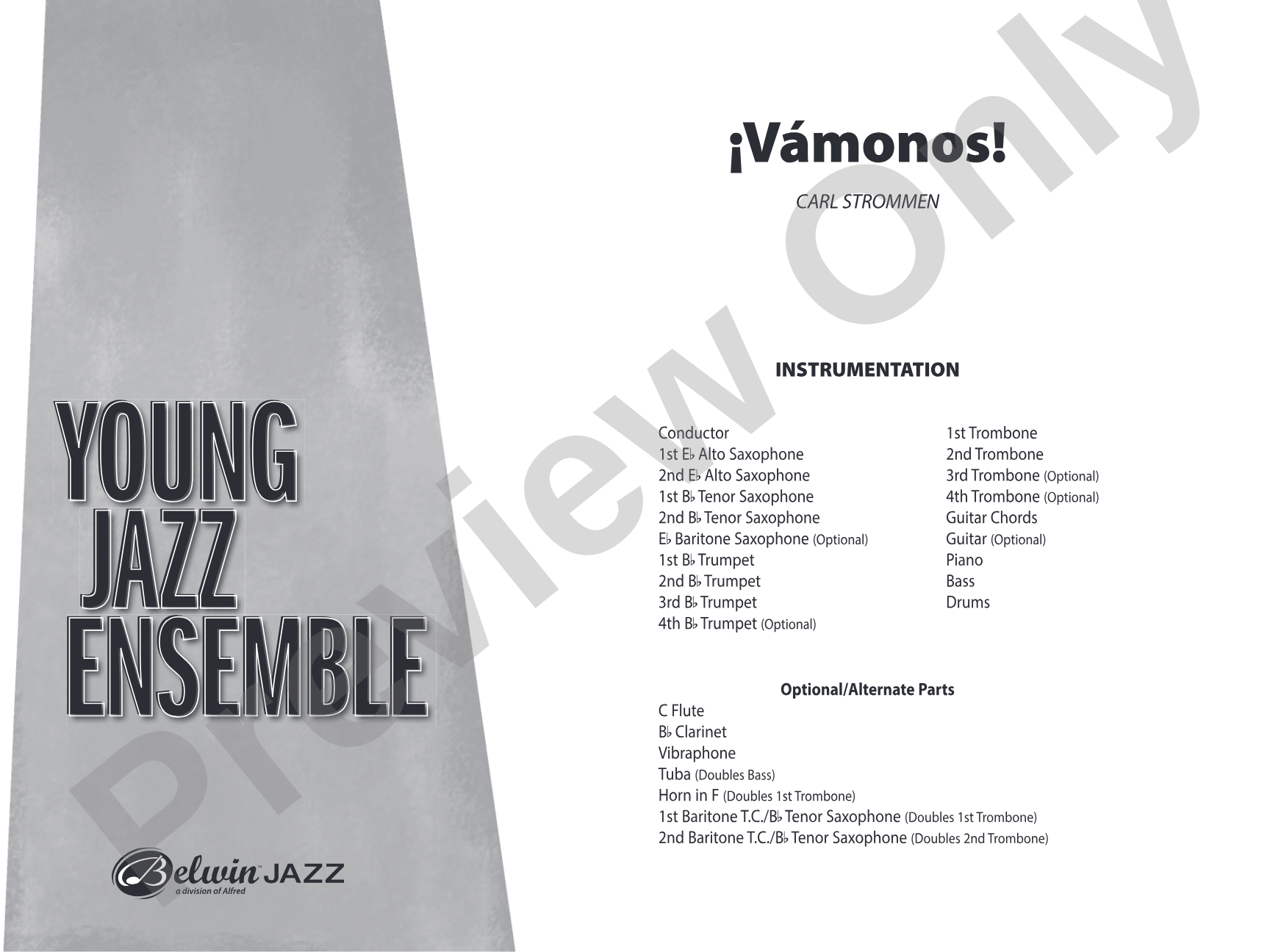 ¡Vámonos!: Jazz Ensemble Conductor Score & Parts