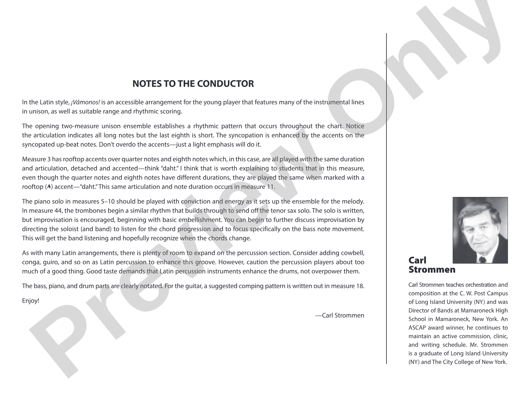 ¡Vámonos!: Jazz Ensemble Conductor Score & Parts