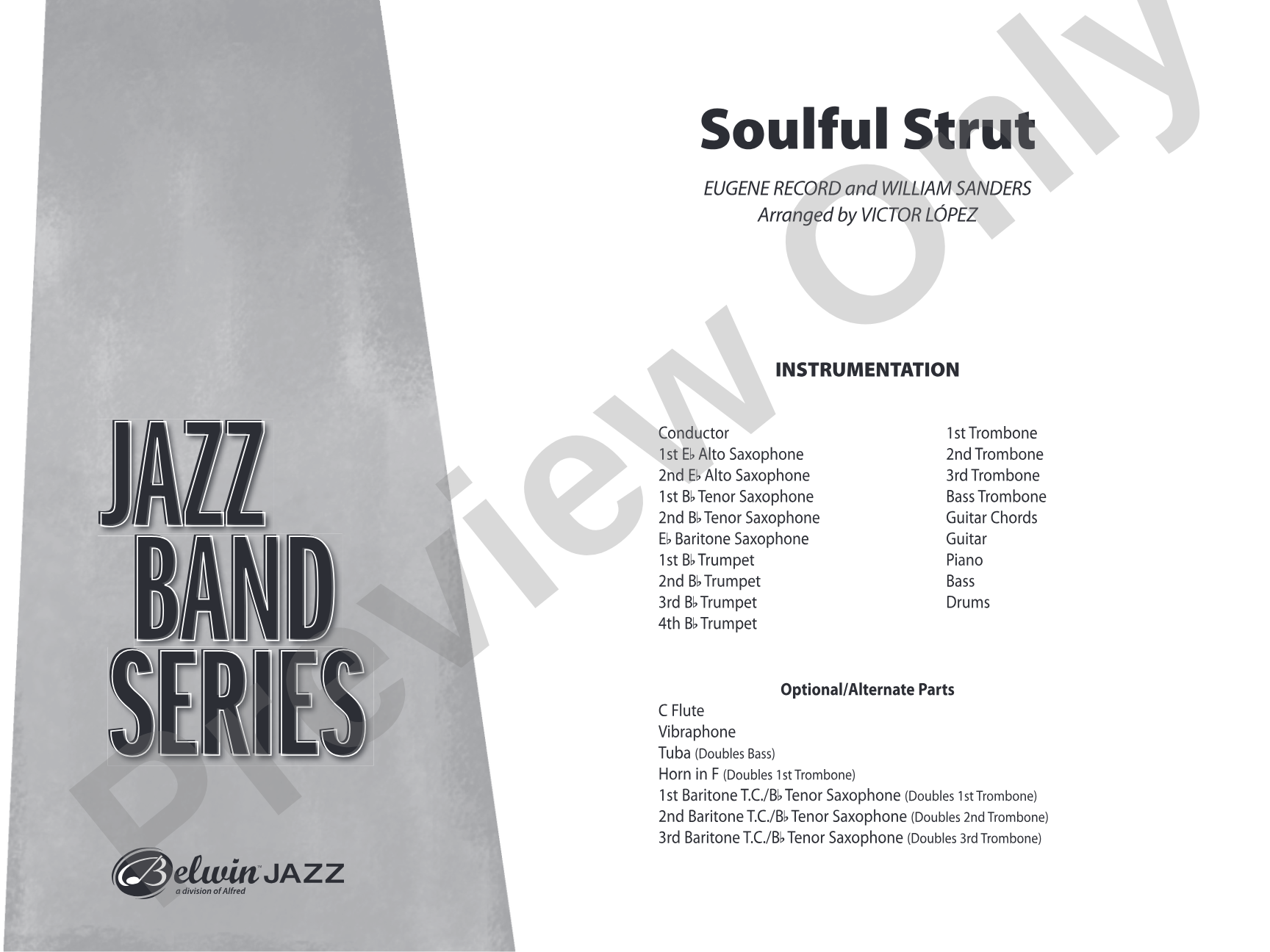 Soulful Strut: Jazz Ensemble Conductor Score & Parts