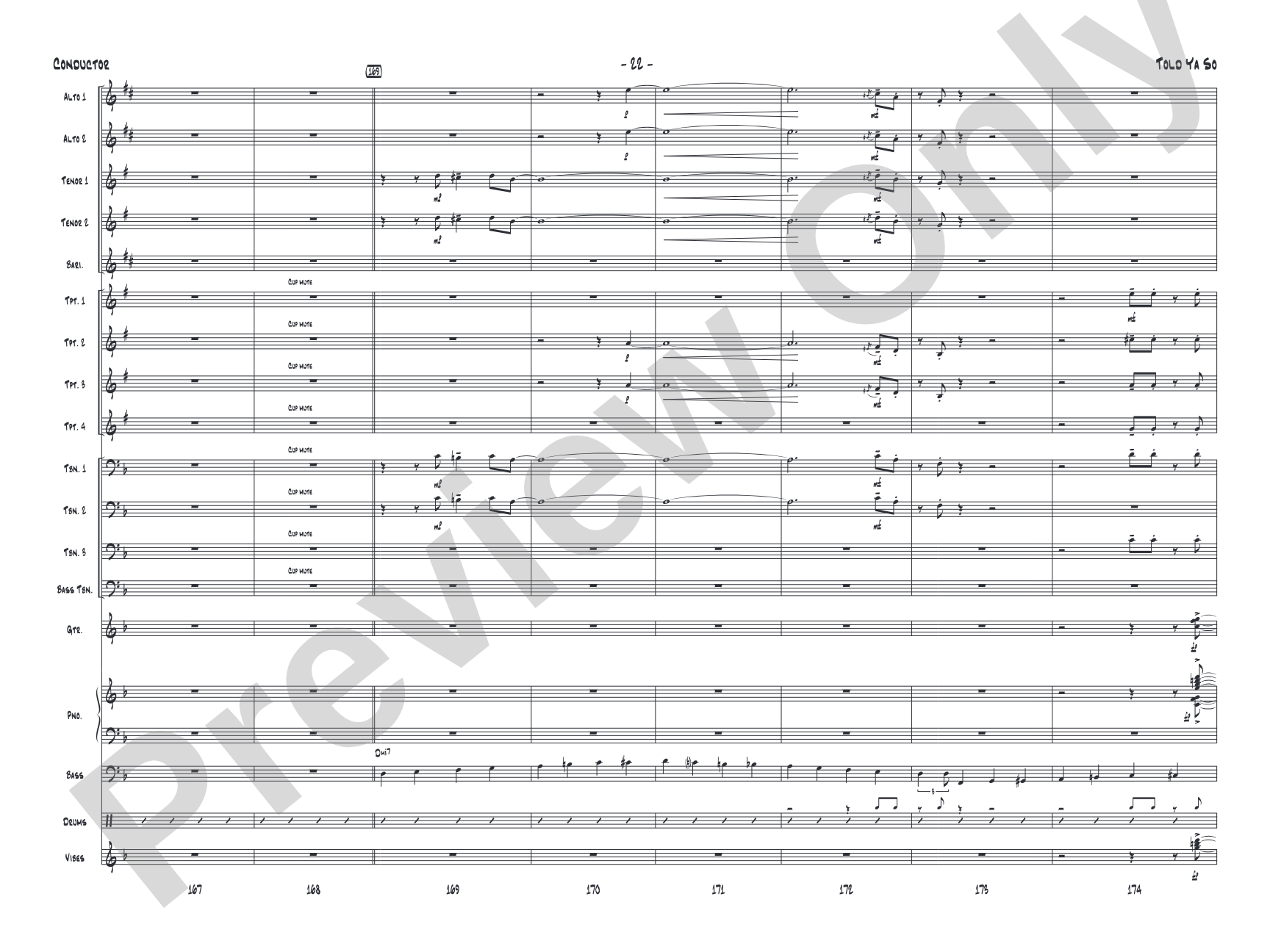 Told Ya So: Jazz Ensemble Conductor Score & Parts
