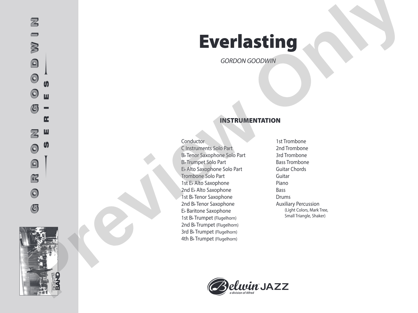 Everlasting: Jazz Ensemble Conductor Score & Parts