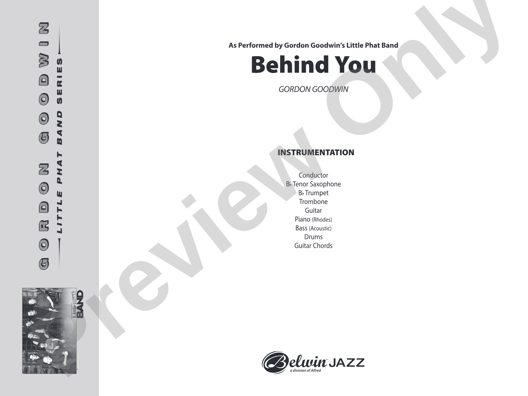 Behind You: Jazz Ensemble Conductor Score & Parts