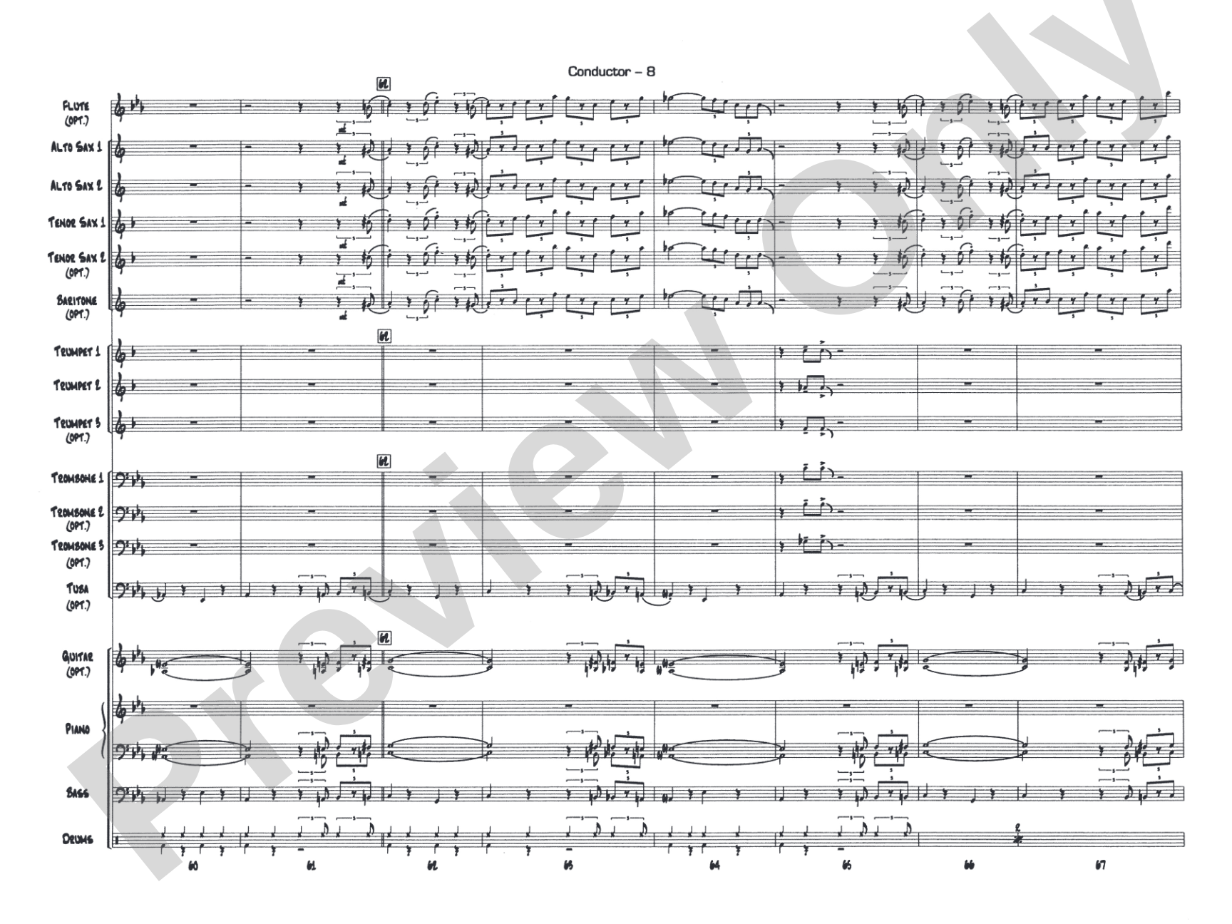 The Pink Panther: Jazz Ensemble Conductor Score & Parts