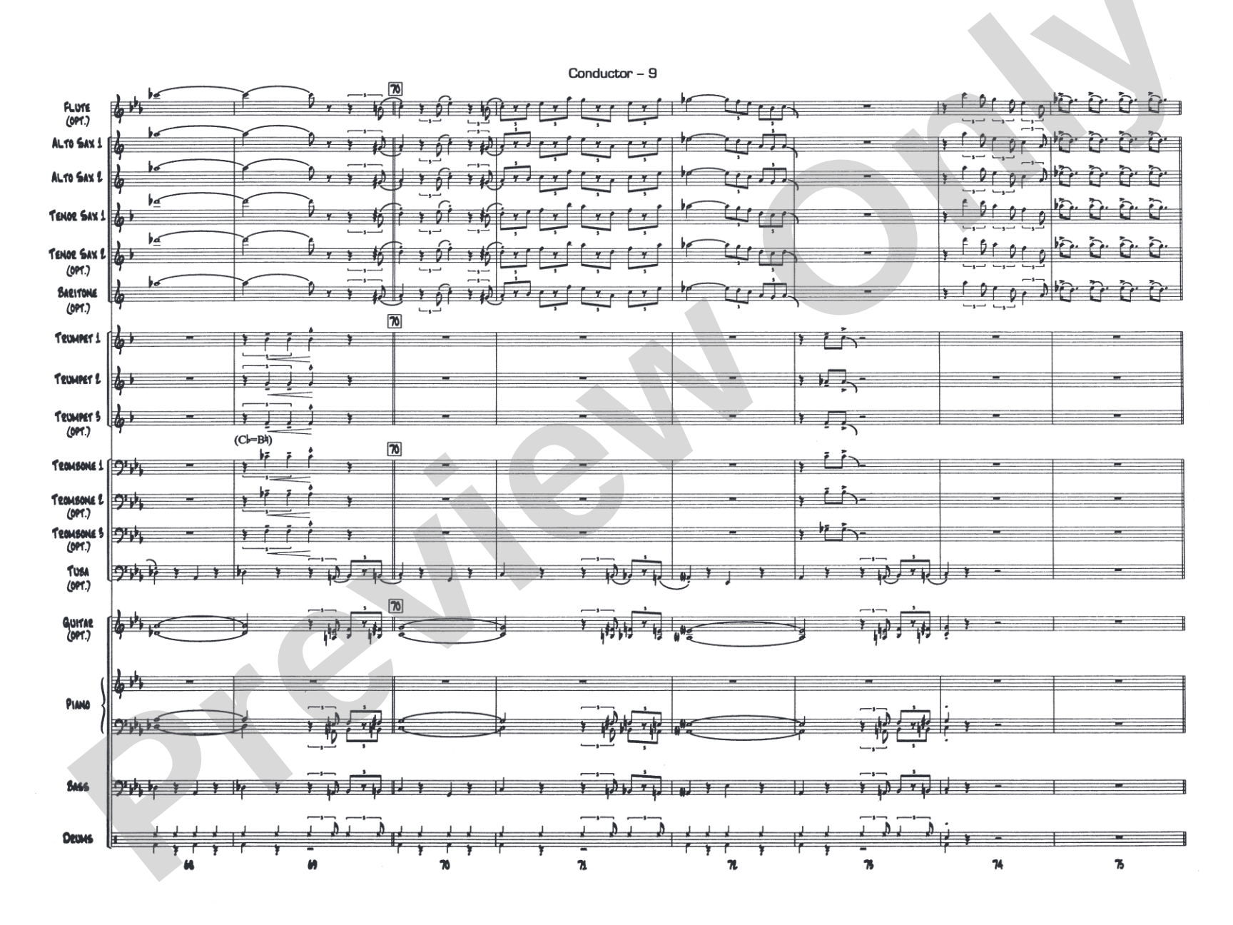 The Pink Panther: Jazz Ensemble Conductor Score & Parts