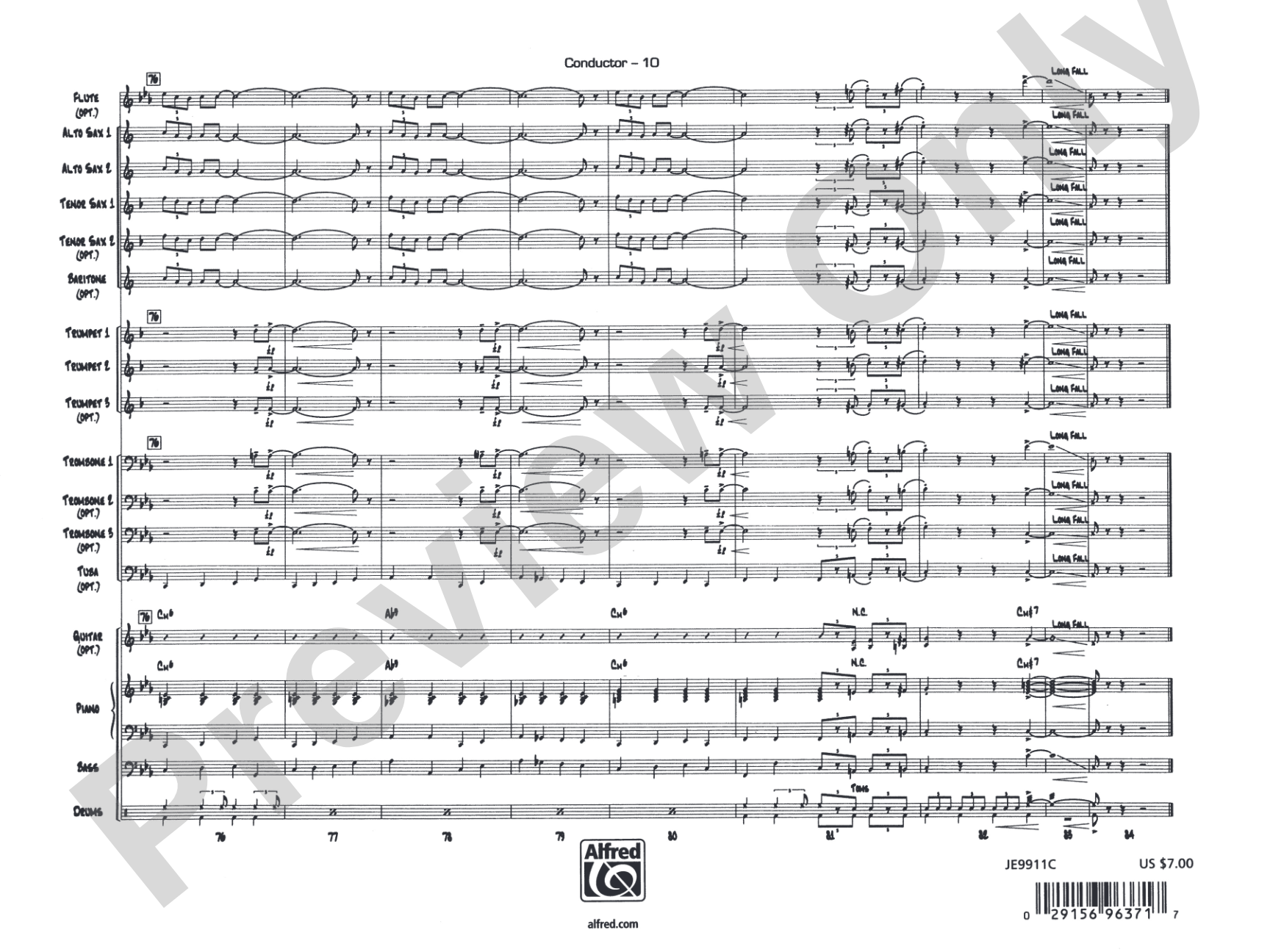 The Pink Panther: Jazz Ensemble Conductor Score & Parts