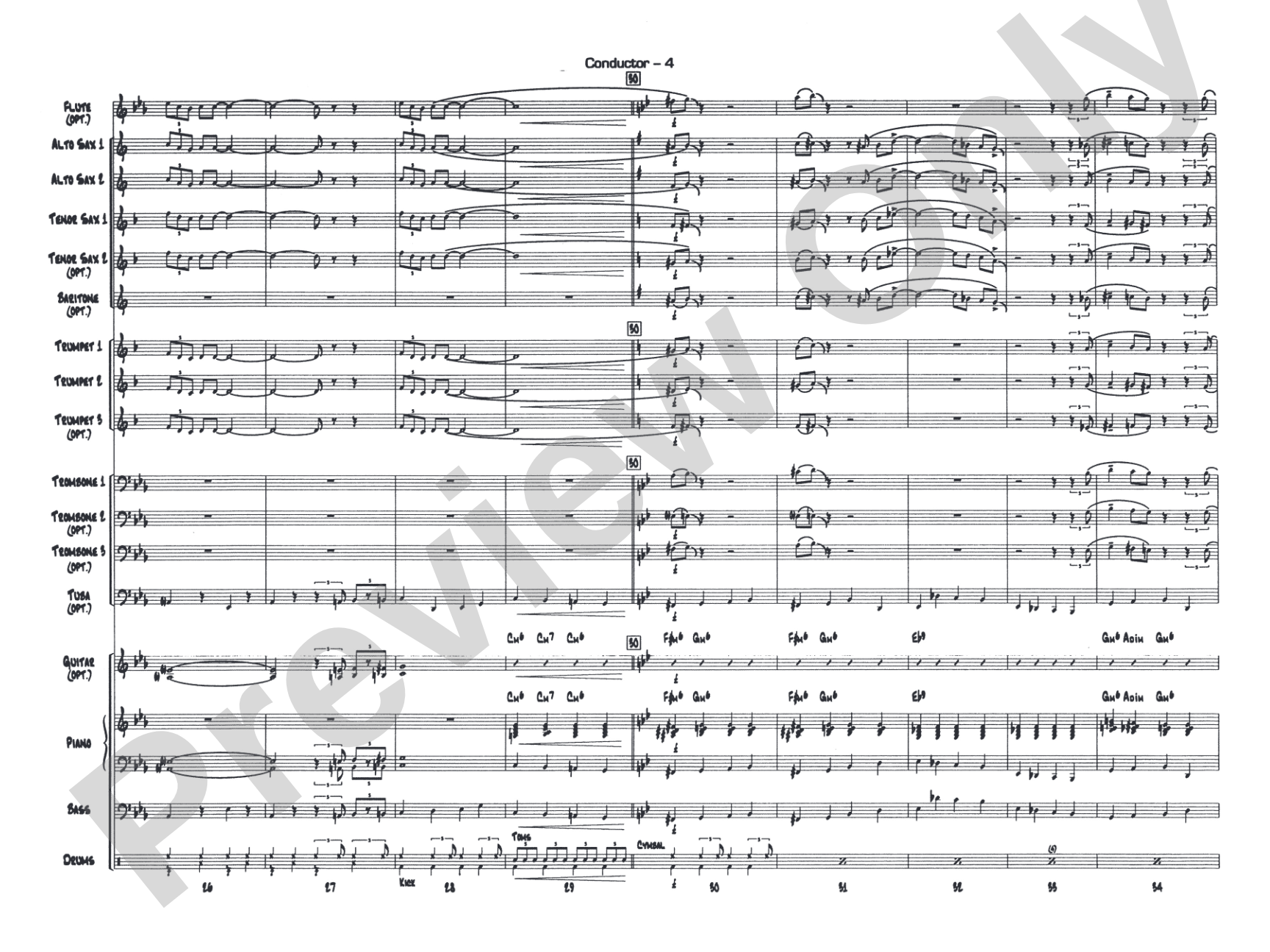 The Pink Panther: Jazz Ensemble Conductor Score & Parts