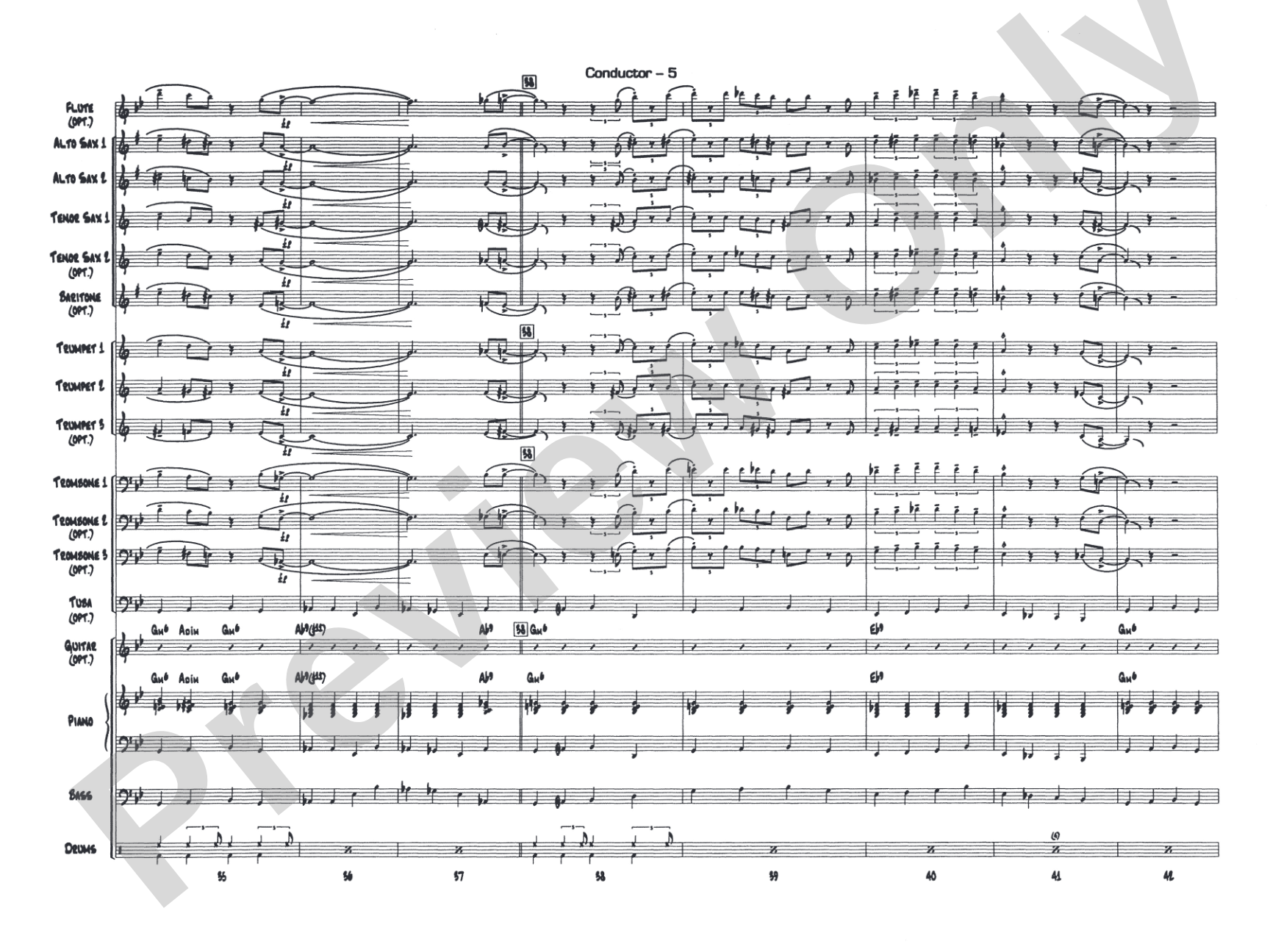 The Pink Panther: Jazz Ensemble Conductor Score & Parts