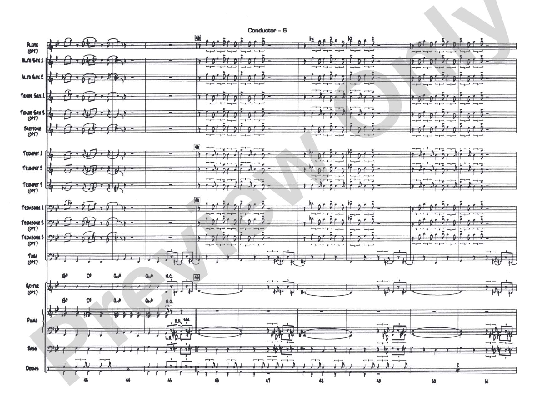 The Pink Panther: Jazz Ensemble Conductor Score & Parts
