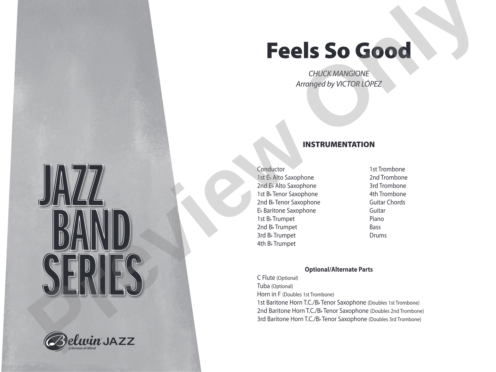 Feels So Good: Jazz Ensemble Conductor Score & Parts