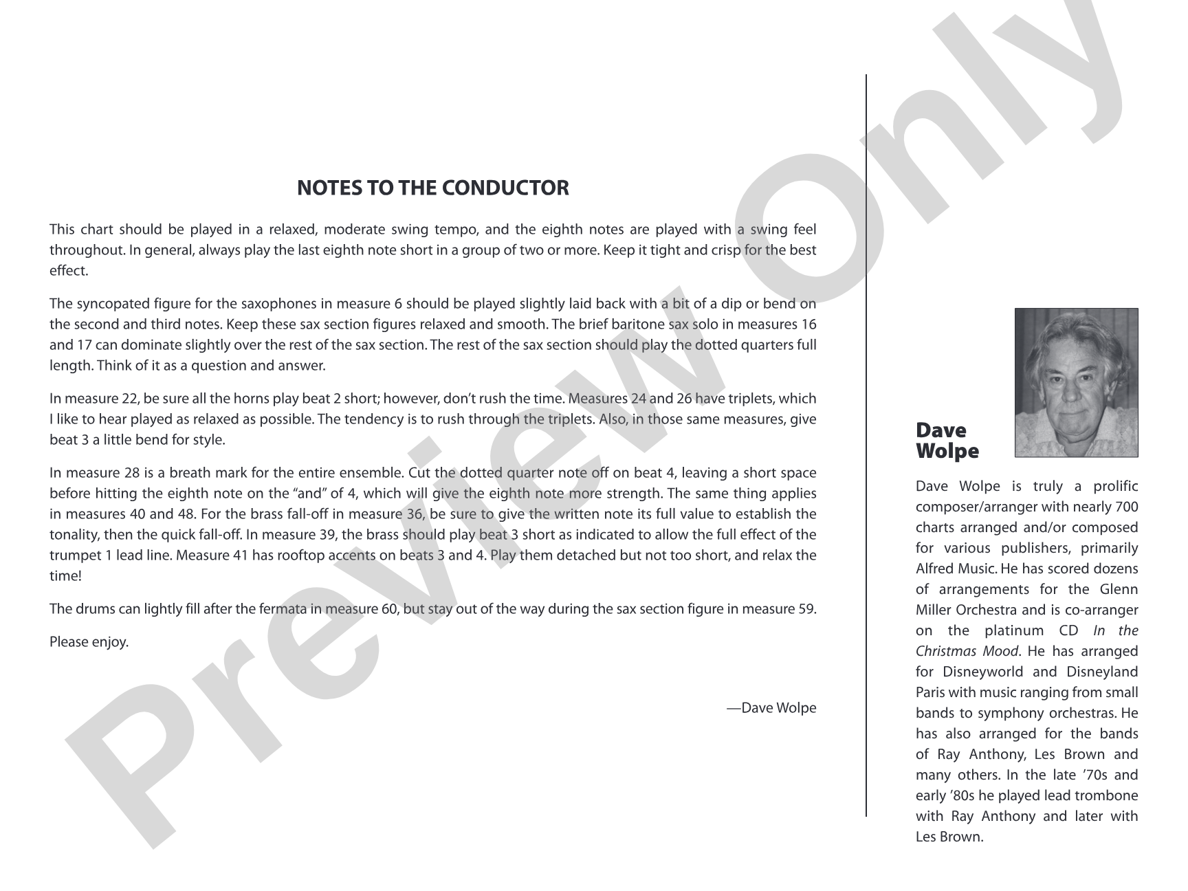 They Can't Take That Away from Me: Score