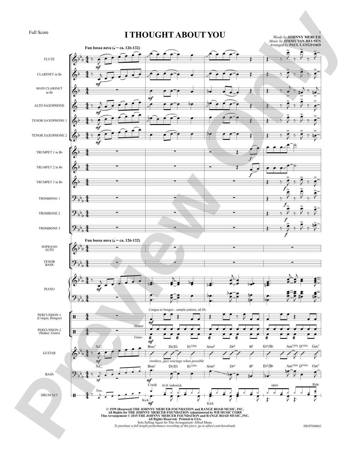 I Thought About You: Choral Octavo Digital SoundPax