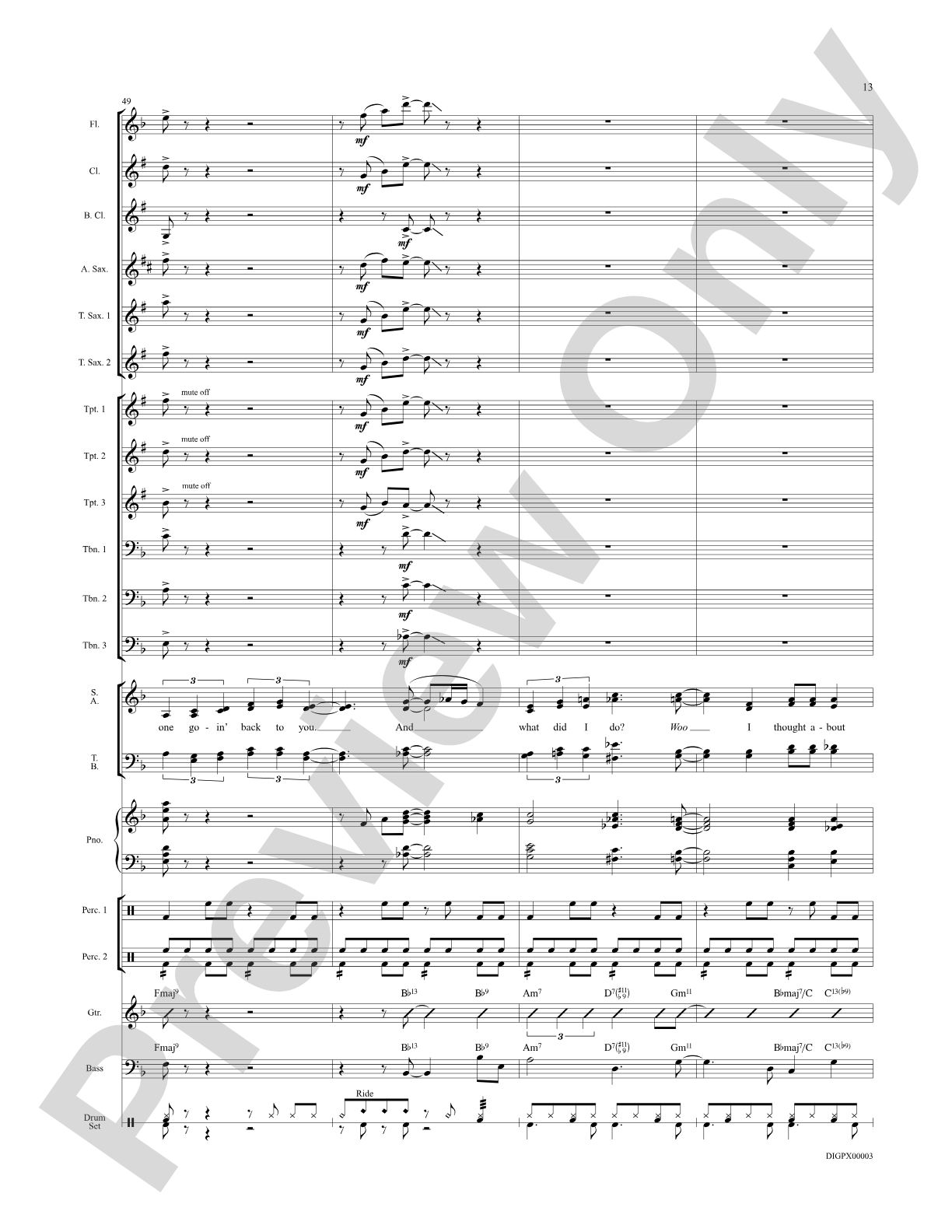I Thought About You: Choral Octavo Digital SoundPax