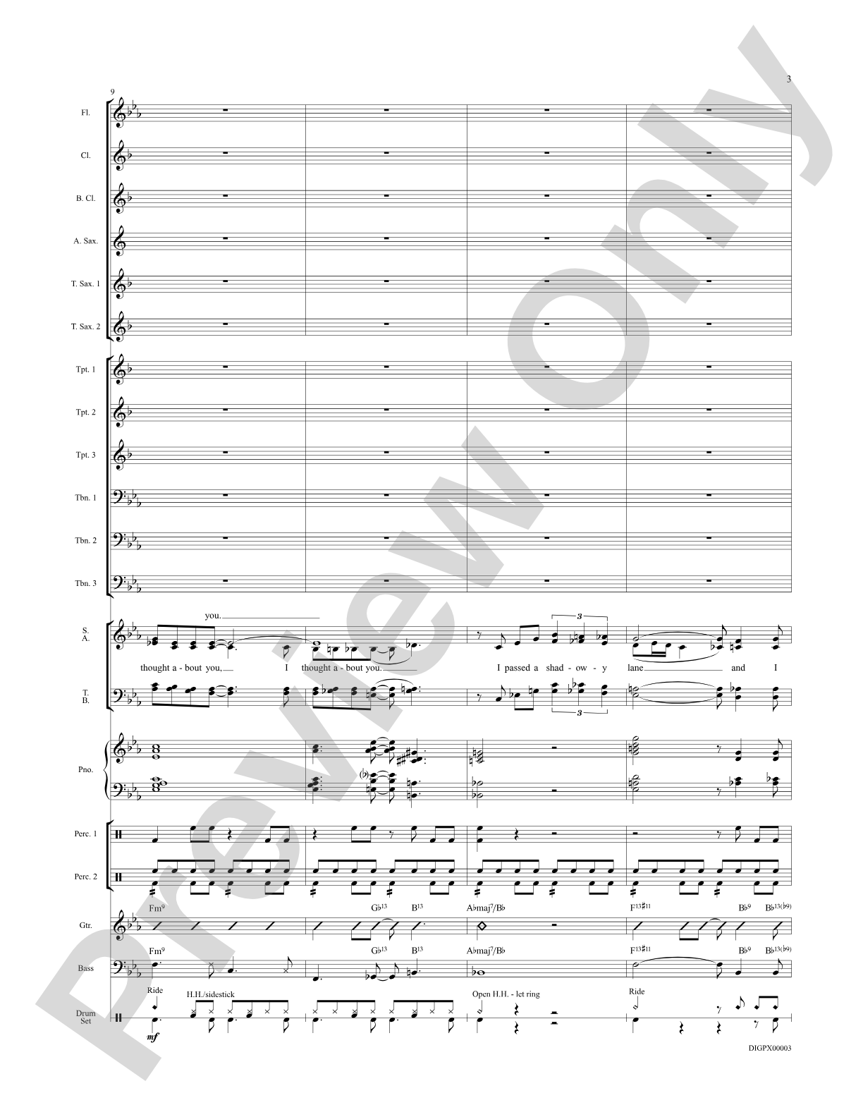 I Thought About You: Choral Octavo Digital SoundPax