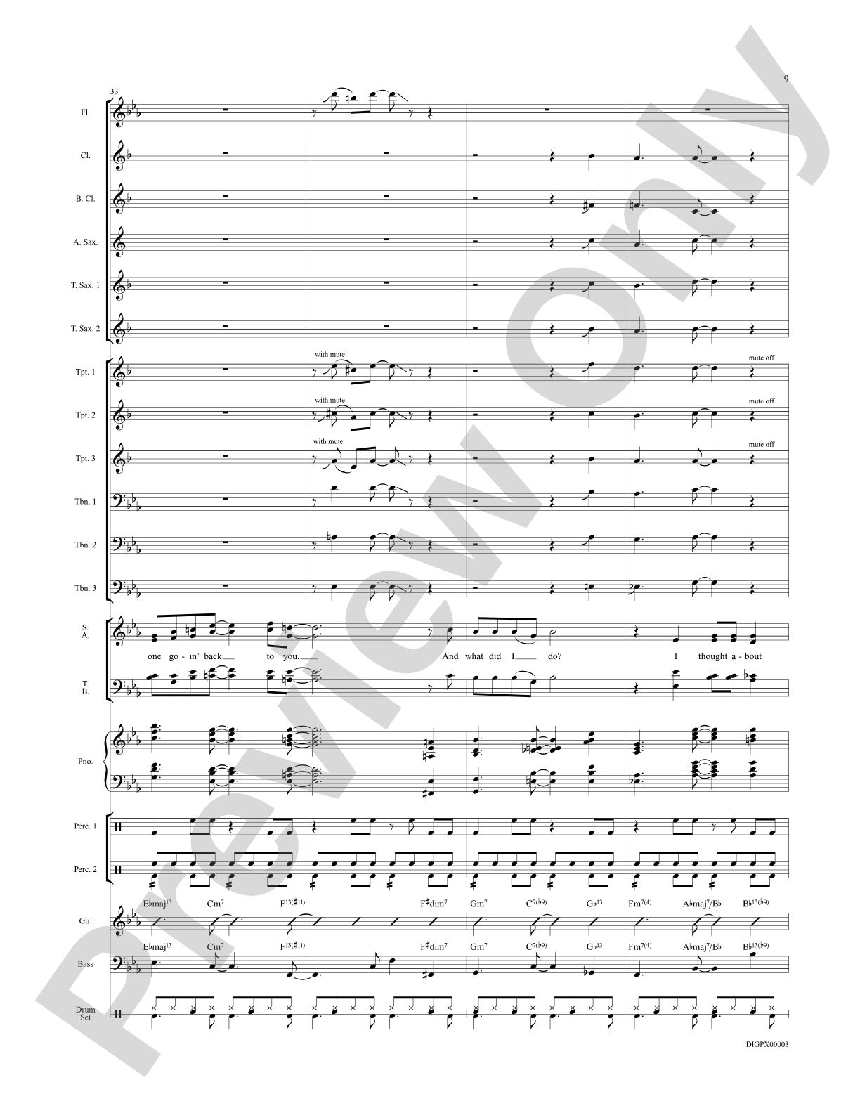 I Thought About You: Choral Octavo Digital SoundPax