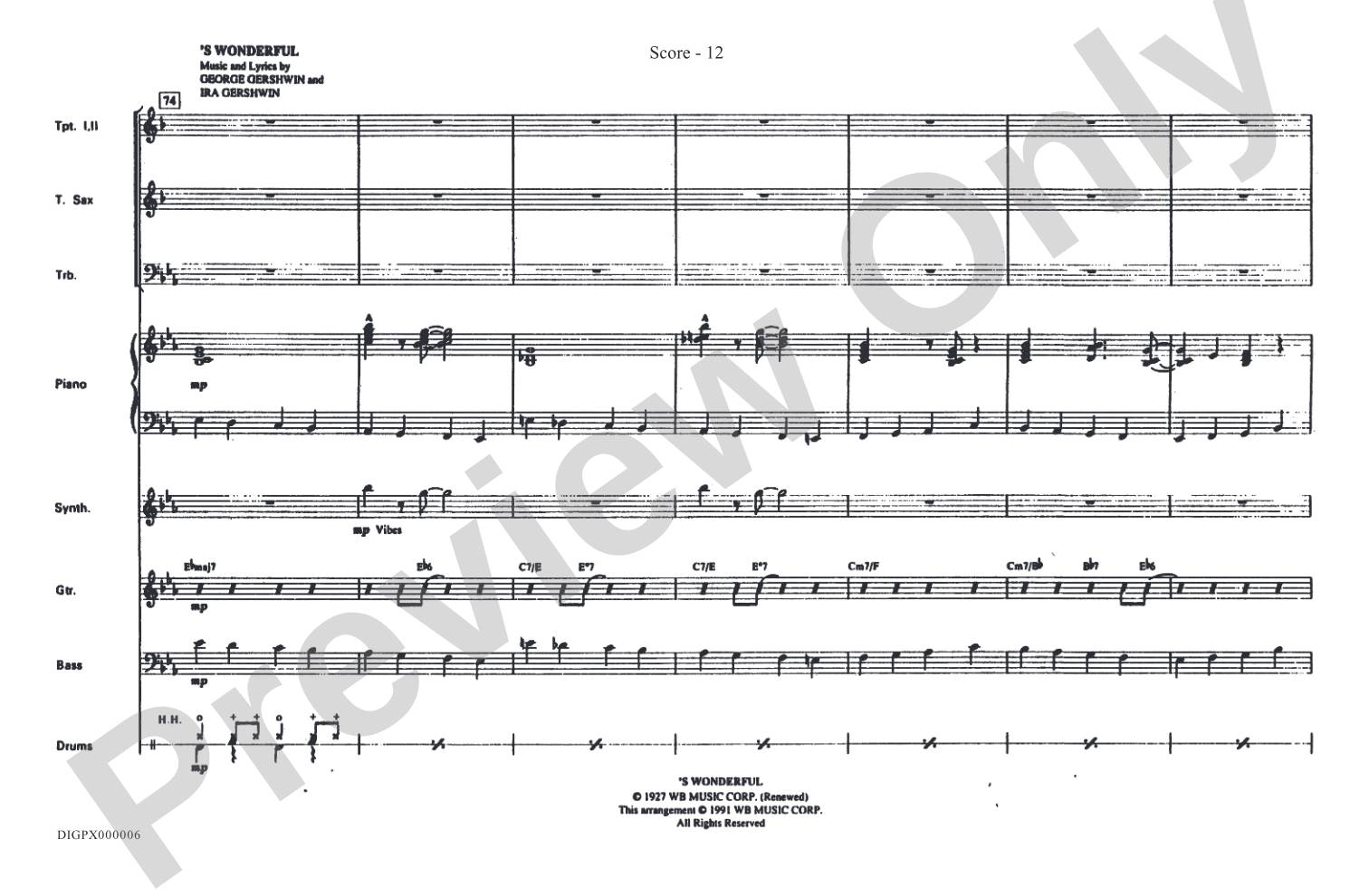 Swingin' with the Gershwins!: Choral Octavo Digital SoundPax