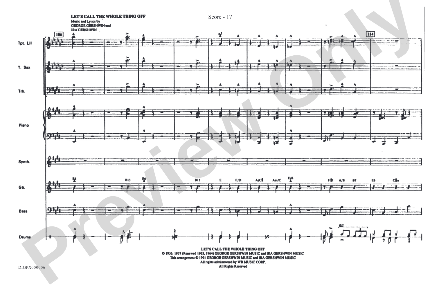 Swingin' with the Gershwins!: Choral Octavo Digital SoundPax