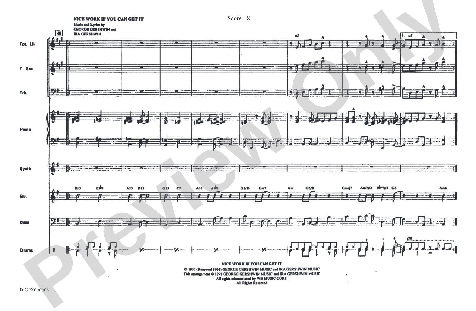 Swingin' with the Gershwins!: Choral Octavo Digital SoundPax