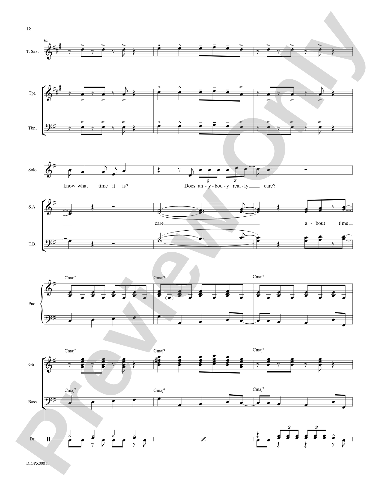 Does Anybody Really Know What Time It Is?: Choral Octavo Digital SoundPax