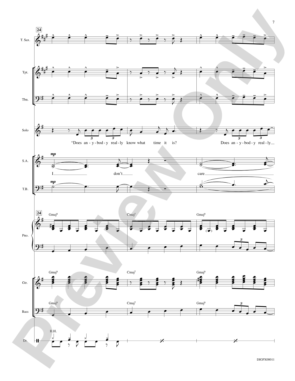 Does Anybody Really Know What Time It Is?: Choral Octavo Digital SoundPax